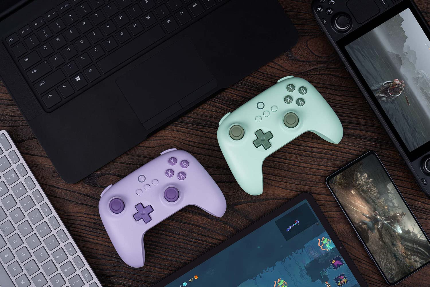 8bitdo Ultimate 2C Wireless Controller für Windows-PC und Android, mit 1000 Hz Abfragerate, Hall-Effekt-Joysticks und Hall-Triggern und Neu Belegbaren L4/R4-Stoßfängern, Turbofunktion (Lila) - Image 3
