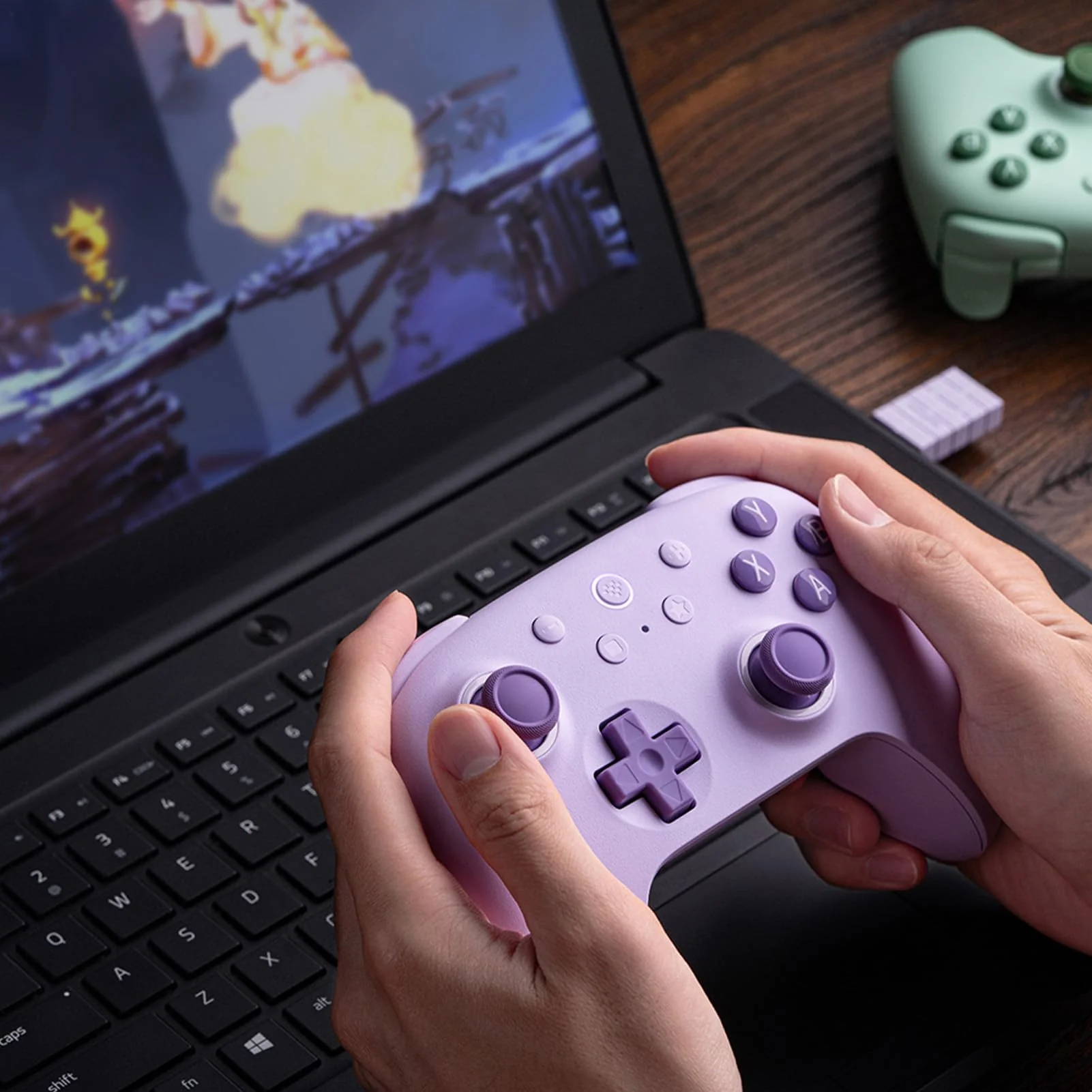 8bitdo Ultimate 2C Wireless Controller für Windows-PC und Android, mit 1000 Hz Abfragerate, Hall-Effekt-Joysticks und Hall-Triggern und Neu Belegbaren L4/R4-Stoßfängern, Turbofunktion (Lila) - Image 8