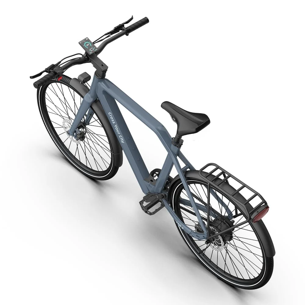 A Dece Oasis ADO e Bike Air30/Air30pro/Air30Ultra, 28 Zoll 700C, Elektrofahrrad,370,00 Wh Akku, ebike Damen/Herren, Riemenantrieb,ADO Smart APP,3,5-Zoll-IPS-Display (Air 30 (1-Speed), Grau) - Image 7