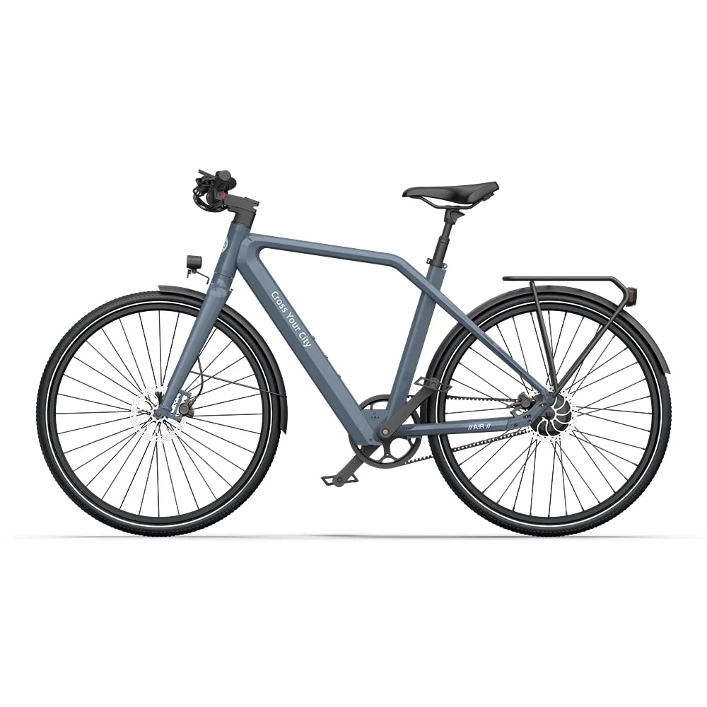 A Dece Oasis ADO e Bike Air30/Air30pro/Air30Ultra, 28 Zoll 700C, Elektrofahrrad,370,00 Wh Akku, ebike Damen/Herren, Riemenantrieb,ADO Smart APP,3,5-Zoll-IPS-Display (Air 30 (1-Speed), Grau) - Image 8