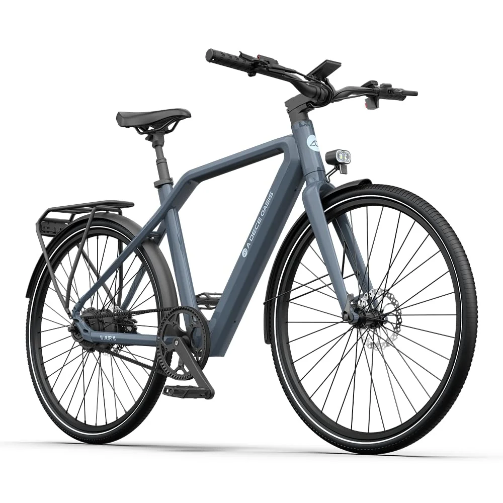 A Dece Oasis ADO e Bike Air30/Air30pro/Air30Ultra, 28 Zoll 700C, Elektrofahrrad,370,00 Wh Akku, ebike Damen/Herren, Riemenantrieb,ADO Smart APP,3,5-Zoll-IPS-Display (Air 30 (1-Speed), Grau) - Image 9
