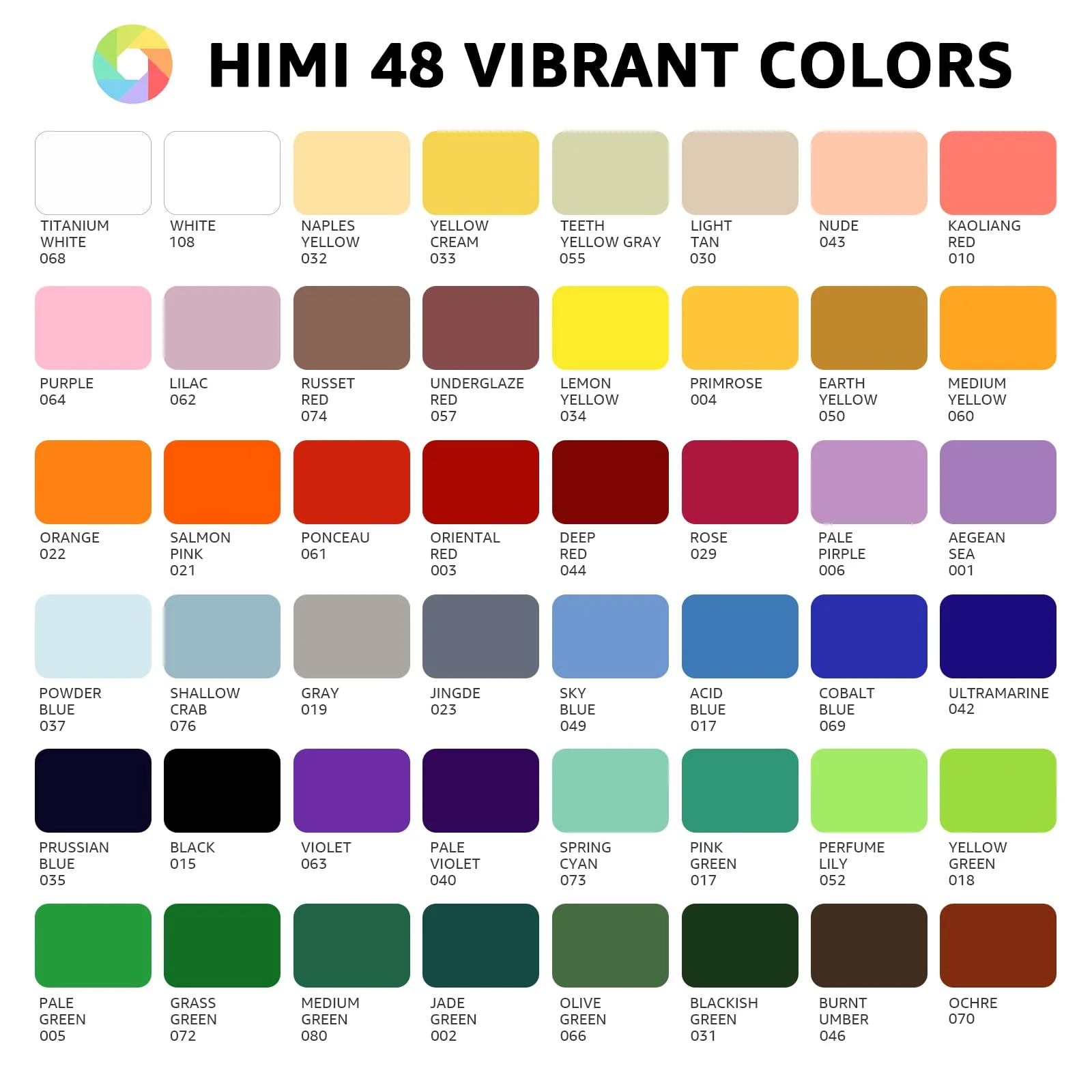 ABEIER HIMI Gouache Farben Set, 48 Farben x 12 ml, einzigartiges Geleebecher-Design mit 3 Malpinseln und einer Palette in einer Tragetasche, perfekt für Künstler, Studenten, Aquarellmalerei - Image 6
