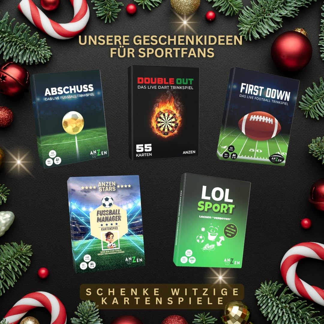 ABSCHUSS - Das Live Fussball Trinkspiel | Kartenspiel | passend zu Bundesliga bis Kreisliga Spielen + Champions League + EM-WM im TV | Fanartikel | Geschenk für Männer | Geschenke Fußballfan - Image 4