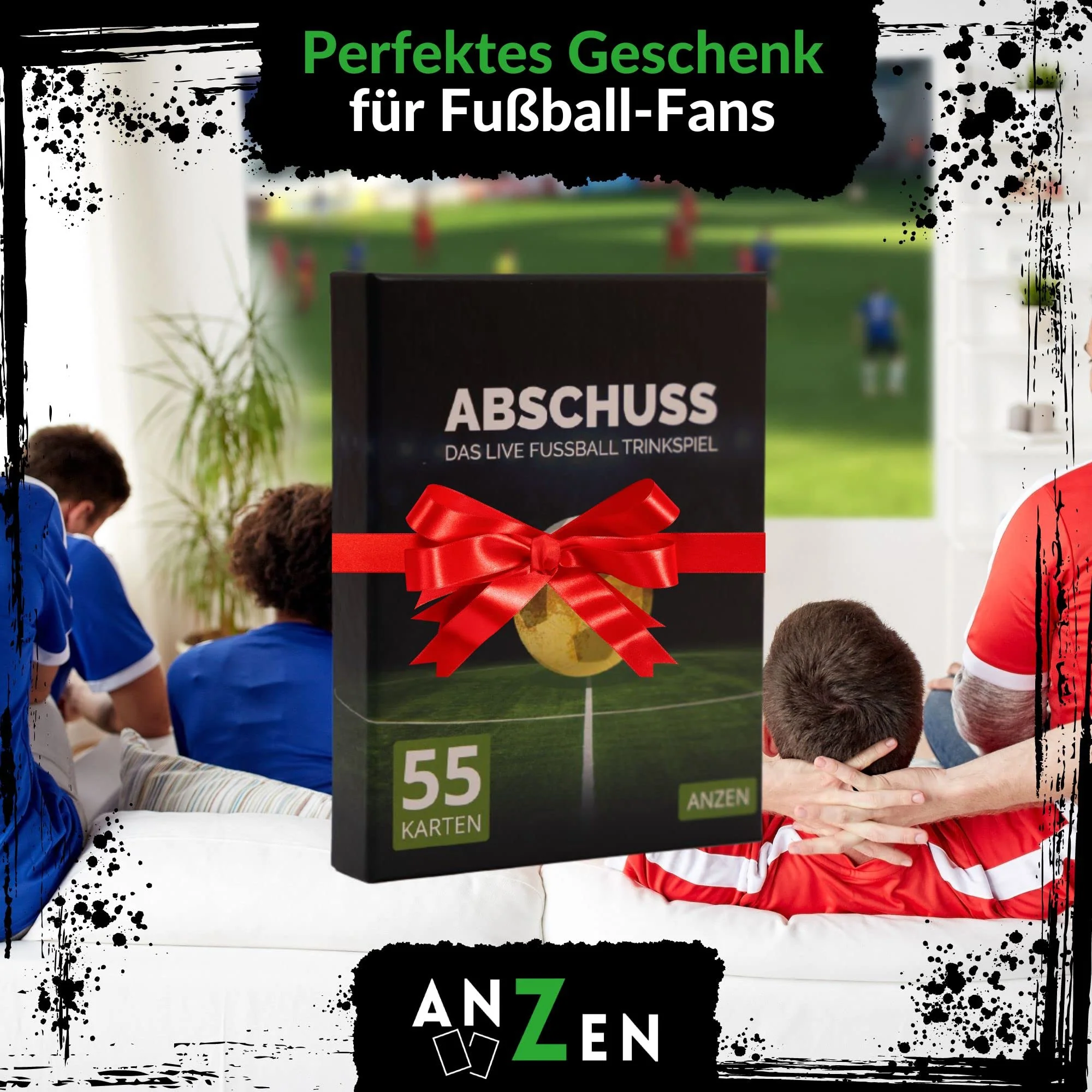 ABSCHUSS - Das Live Fussball Trinkspiel | Kartenspiel | passend zu Bundesliga bis Kreisliga Spielen + Champions League + EM-WM im TV | Fanartikel | Geschenk für Männer | Geschenke Fußballfan - Image 8
