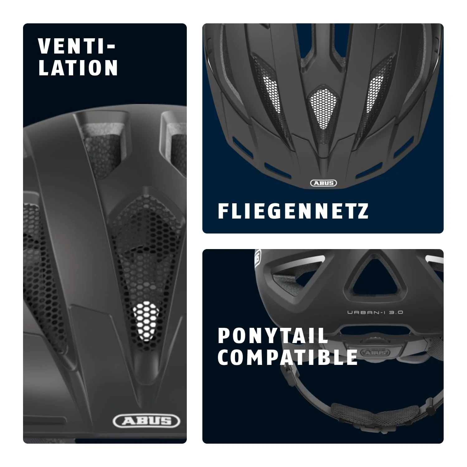 ABUS | Fahrradhelm URBAN-I 30 | schwarz | L - Image 3