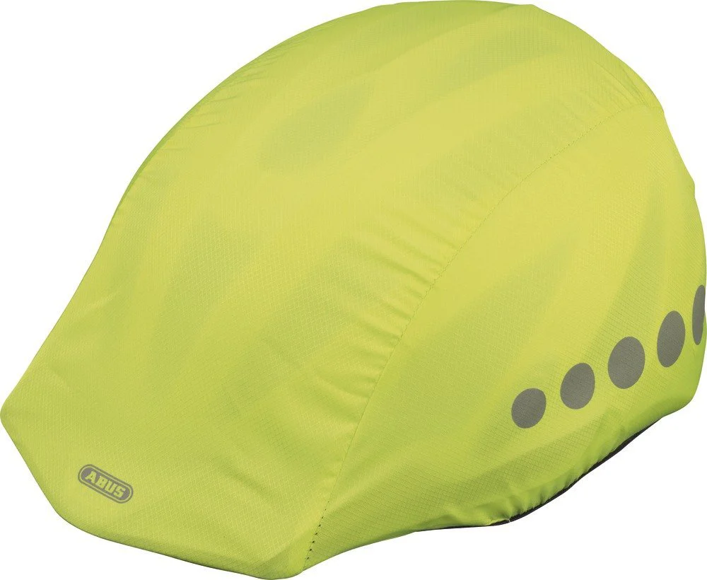ABUS Regenkappe für Helme - Regenschutz mit dekorativen Reflektoren und Gummizug - wasserabweisend – Gelb - Image 2
