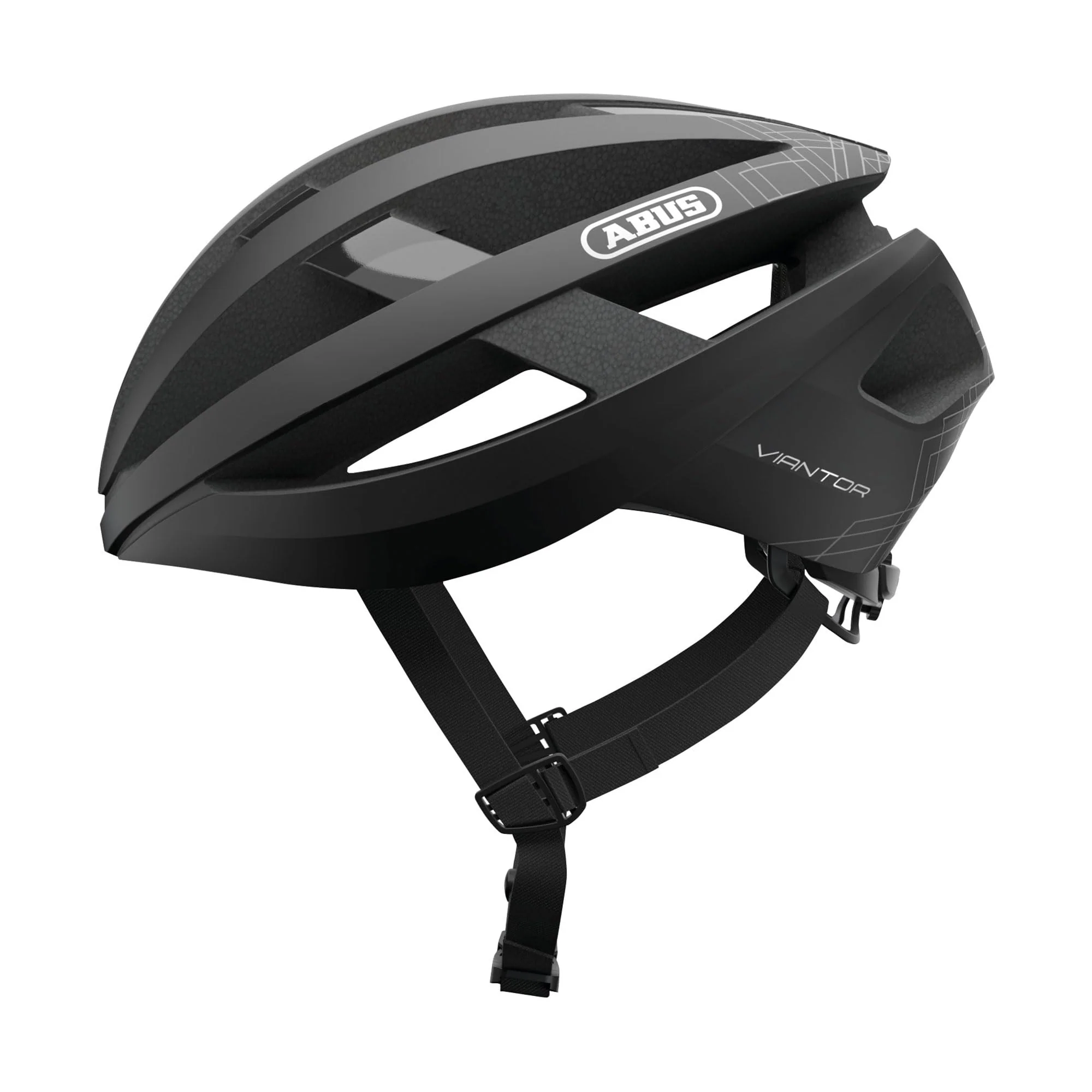 ABUS Rennradhelm Viantor - Sportlicher Fahrradhelm für Einsteiger - für Damen und Herren - Schwarz Matt, Größe S - Image 4
