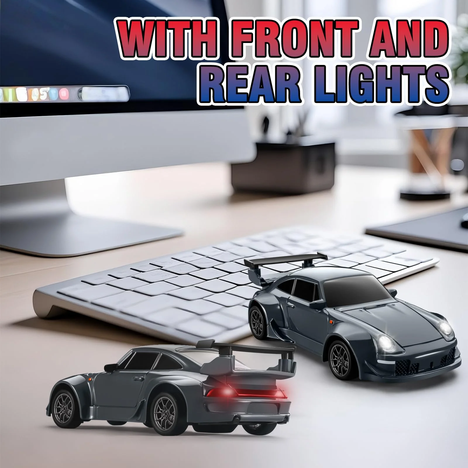 ACAMMZAR Drift Auto Ferngesteuertes mit Gyro, 1:43 Mini RC Drift Car Vollproportional, 18KM/H 4WD RC Auto mit LED-Leuchten, 30 Minuten Spielzeit, für Erwachsene und Kinder - Image 3
