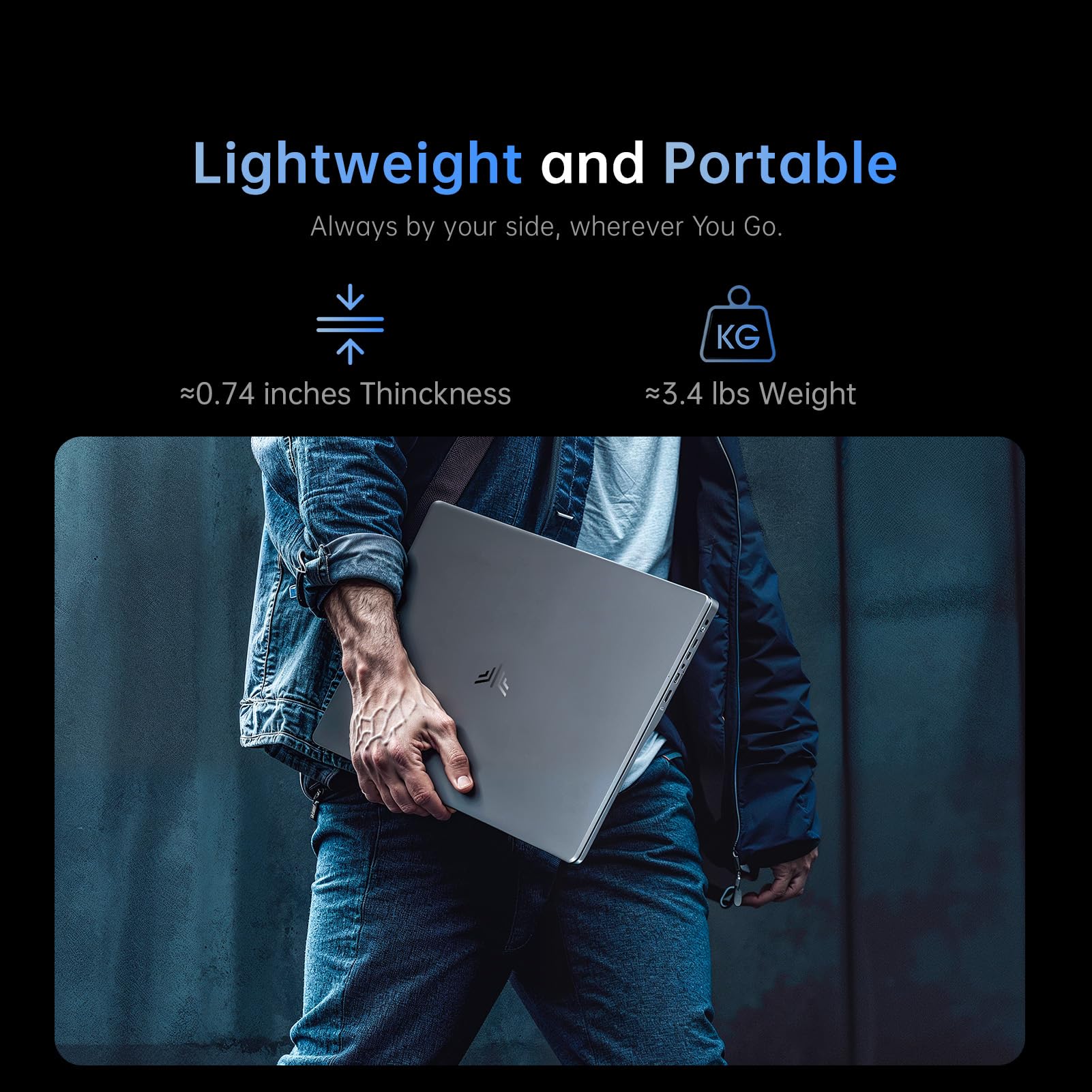 ACEMAGIC 15.6 Zoll FHD Laptop Computer - Quad-Core N-97 Prozessor bis zu 3.6GHz(Beat N5095) Laptop, 16GB DDR4 512GB SSD Notebook, Unterstützung WiFi 5, BT5.0, 3*USB3.2, 5000mAh - Image 3