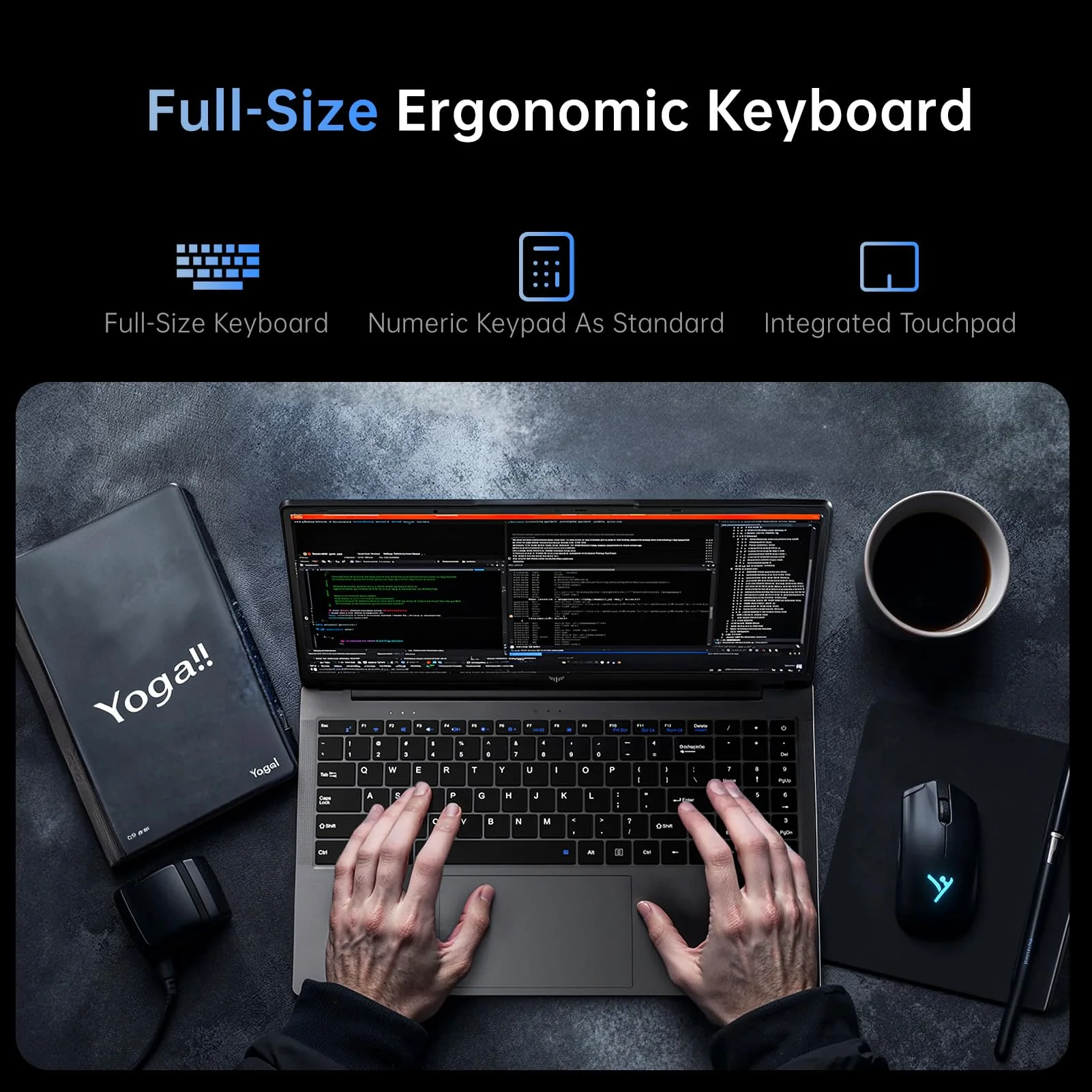 ACEMAGIC 15.6 Zoll FHD Laptop Computer - Quad-Core N-97 Prozessor bis zu 3.6GHz(Beat N5095) Laptop, 16GB DDR4 512GB SSD Notebook, Unterstützung WiFi 5, BT5.0, 3*USB3.2, 5000mAh - Image 4