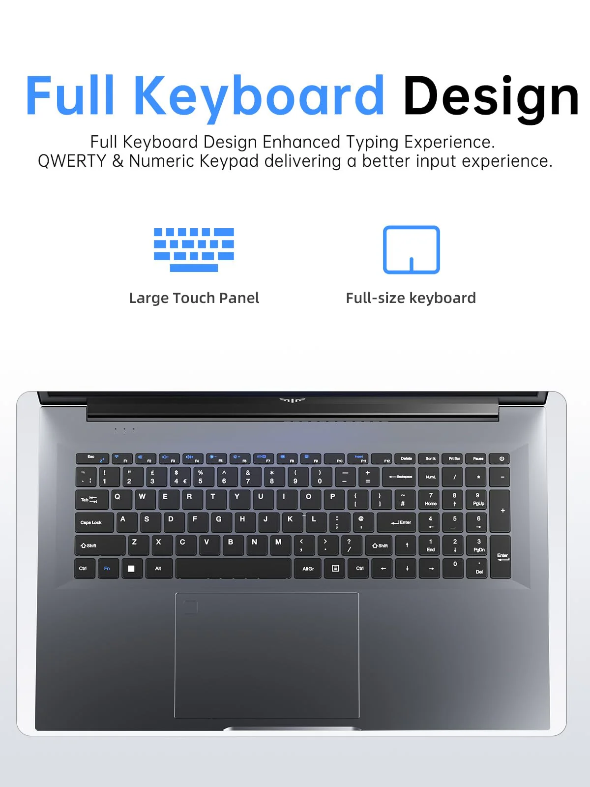 ACEMAGIC 18,5 Zoll Laptop, 8000mAh,Twin Lake N150 (bis zu 3,6 GHz), 16 GB DDR4 512 GB SSD bis zu 2 TB, 1920 x 1080 IPS Full HD Laptop, BT5.0, HDMI, Typ-C, 180° Öffnen und Schließen - Image 3