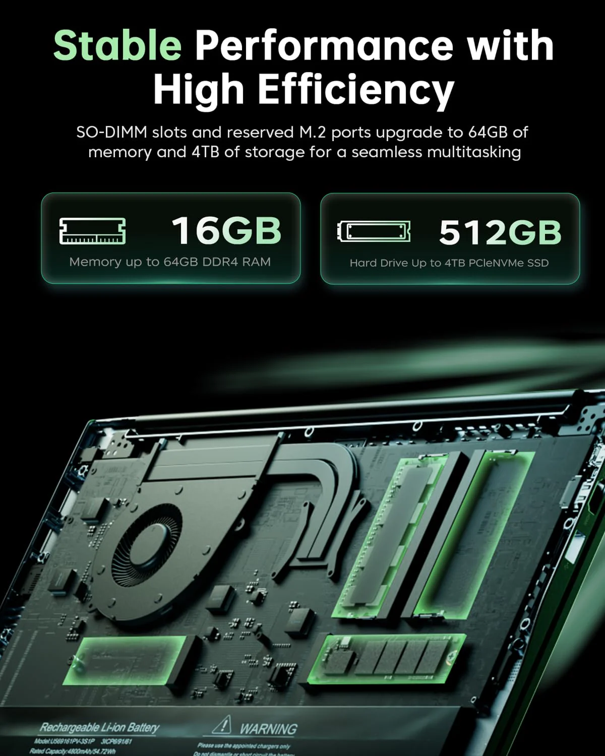 ACEMAGIC Laptop mit Metallgehäuse und Hintergrundbeleuchtetem Laptop Ryzen 5 7430U(8C/16T, bis zu 4,3 GHz) für Notebook,15.6 Zoll FHD,16GB DDR4,512GB M.2 SSD,WiFi 6,BT5. 2,HDMI(Gray) - Image 3