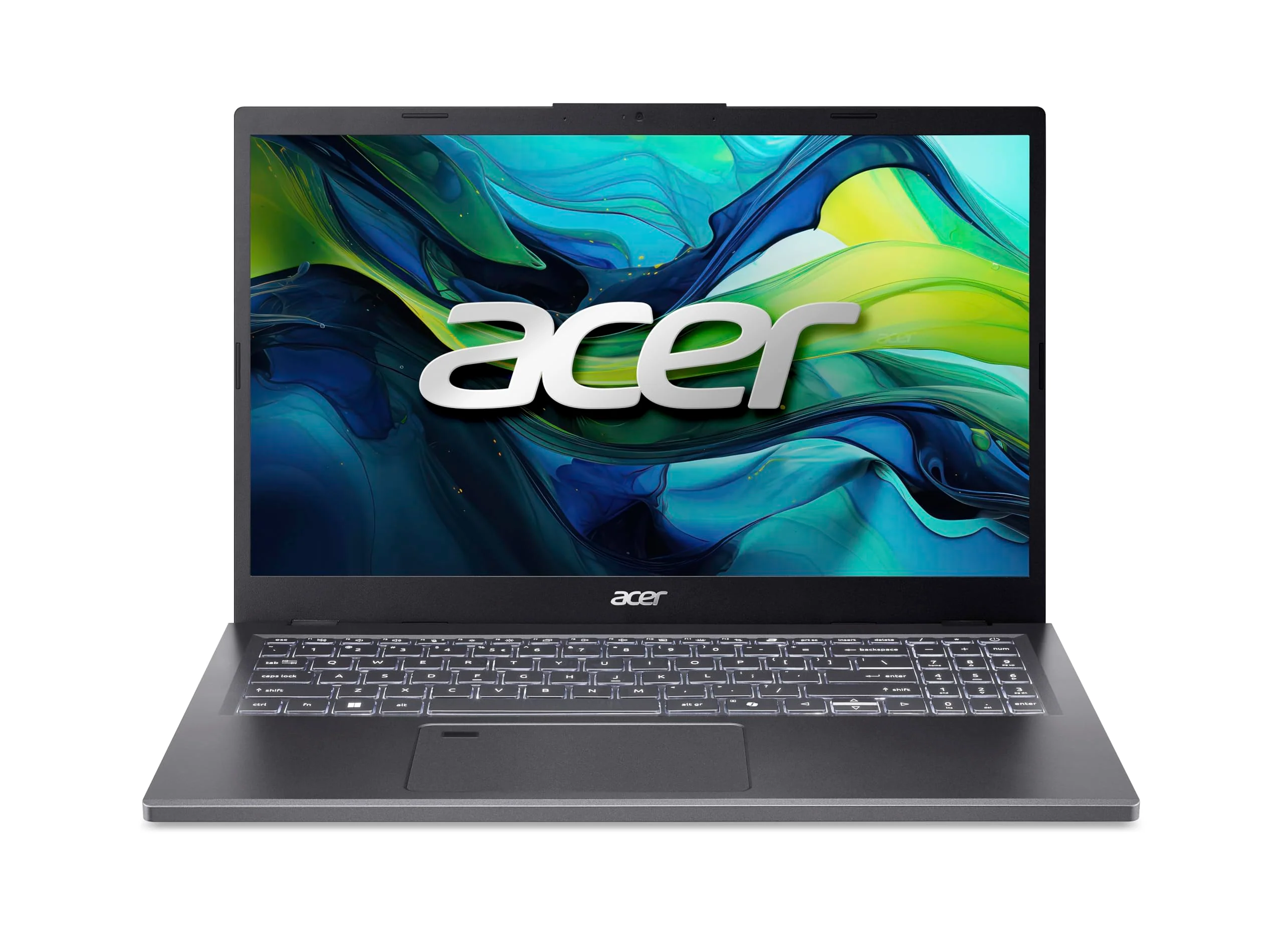 Acer Aspire 15 (A15-41M-R0QX) Laptop, 15,6" FHD IPS Display, AMD Ryzen 5 8640HS, 8 GB RAM, 512 GB SSD, AMD Radeon 760M, Windows 11, QWERTZ Tastatur, grau