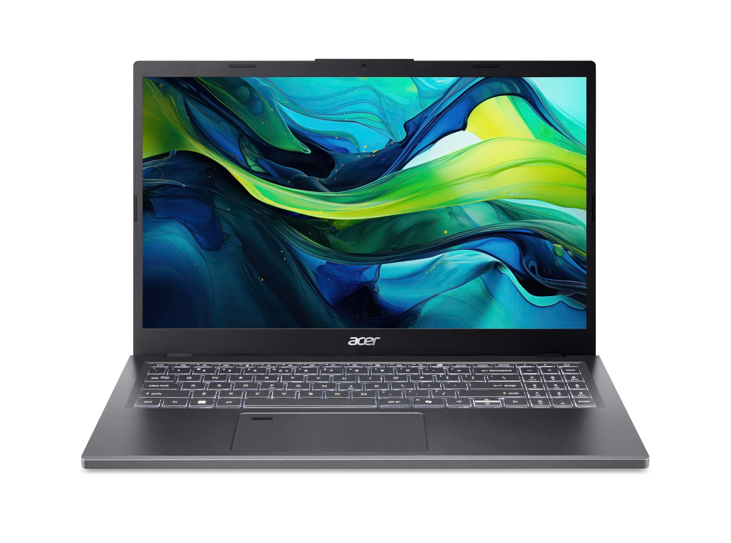Acer Aspire 15 (A15-41M-R0QX) Laptop, 15,6" FHD IPS Display, AMD Ryzen 5 8640HS, 8 GB RAM, 512 GB SSD, AMD Radeon 760M, Windows 11, QWERTZ Tastatur, grau - Image 2