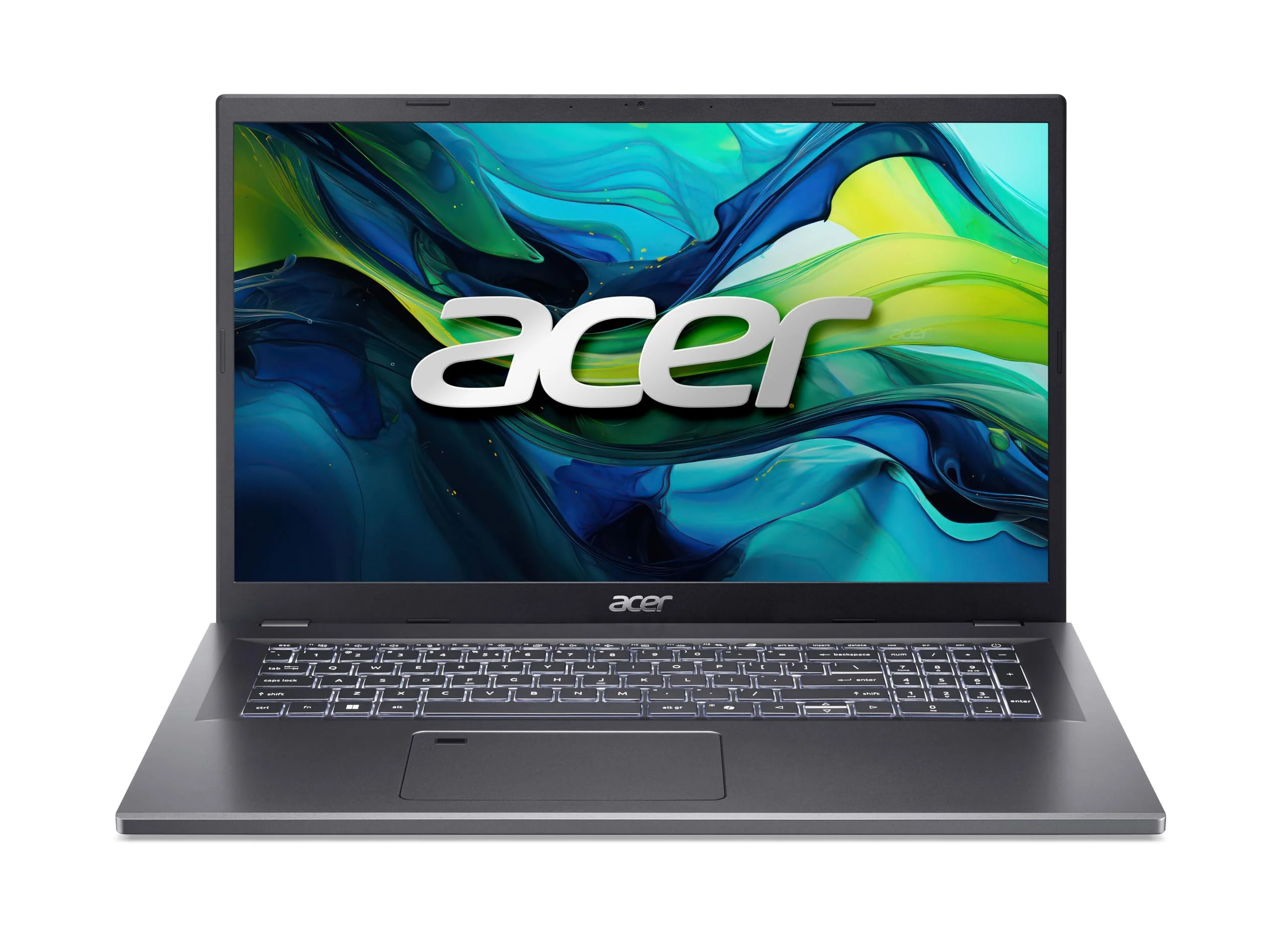 Acer Aspire 17 (A17-51M-97HQ) Laptop, 17" FHD IPS Display, Intel Core i9-13900H, 32 GB RAM, 1 TB SSD, Intel Iris Xe Grafik, Windows 11, QWERTZ Tastatur, grau