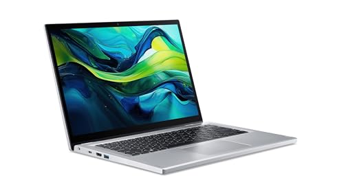 Acer Aspire 3 Spin (A3SP14-31PT-C31L) Convertible Notebook | 14" WUXGA IPS Touch-Display | Intel N100 | 4 GB RAM | 128 GB SSD | Intel UHD Grafik | Windows 11 | QWERTZ Tastatur | Silber - Image 4