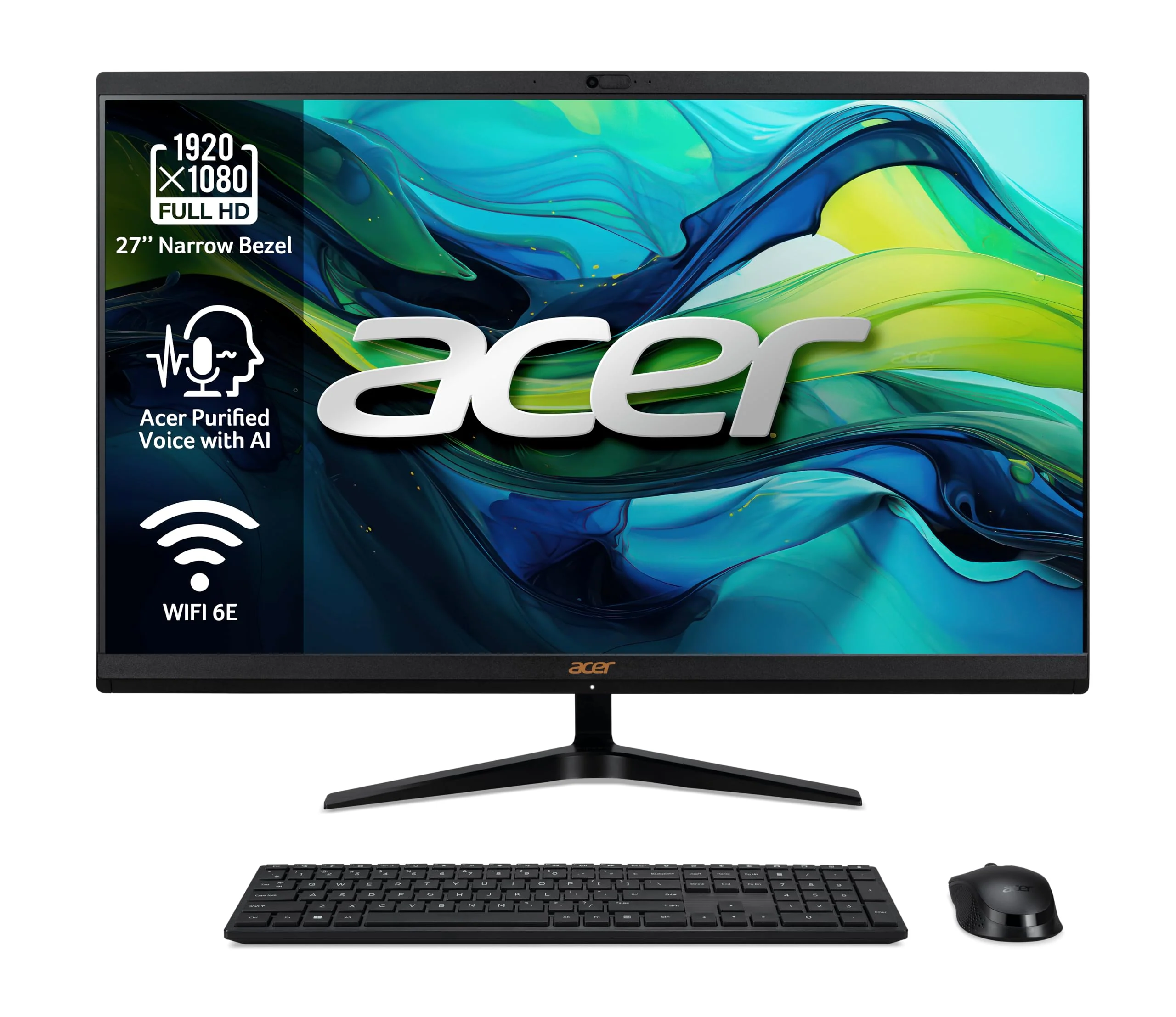 Acer Aspire C27-1800 All-in-One-PC mit 27 Zoll FHD LED LCD (Intel Core i5-12450H, 16 GB DDR4, 1024 GB SSD, Wireless Keyboard/Wireless Mouse) – Windows 11 Home - Image 4