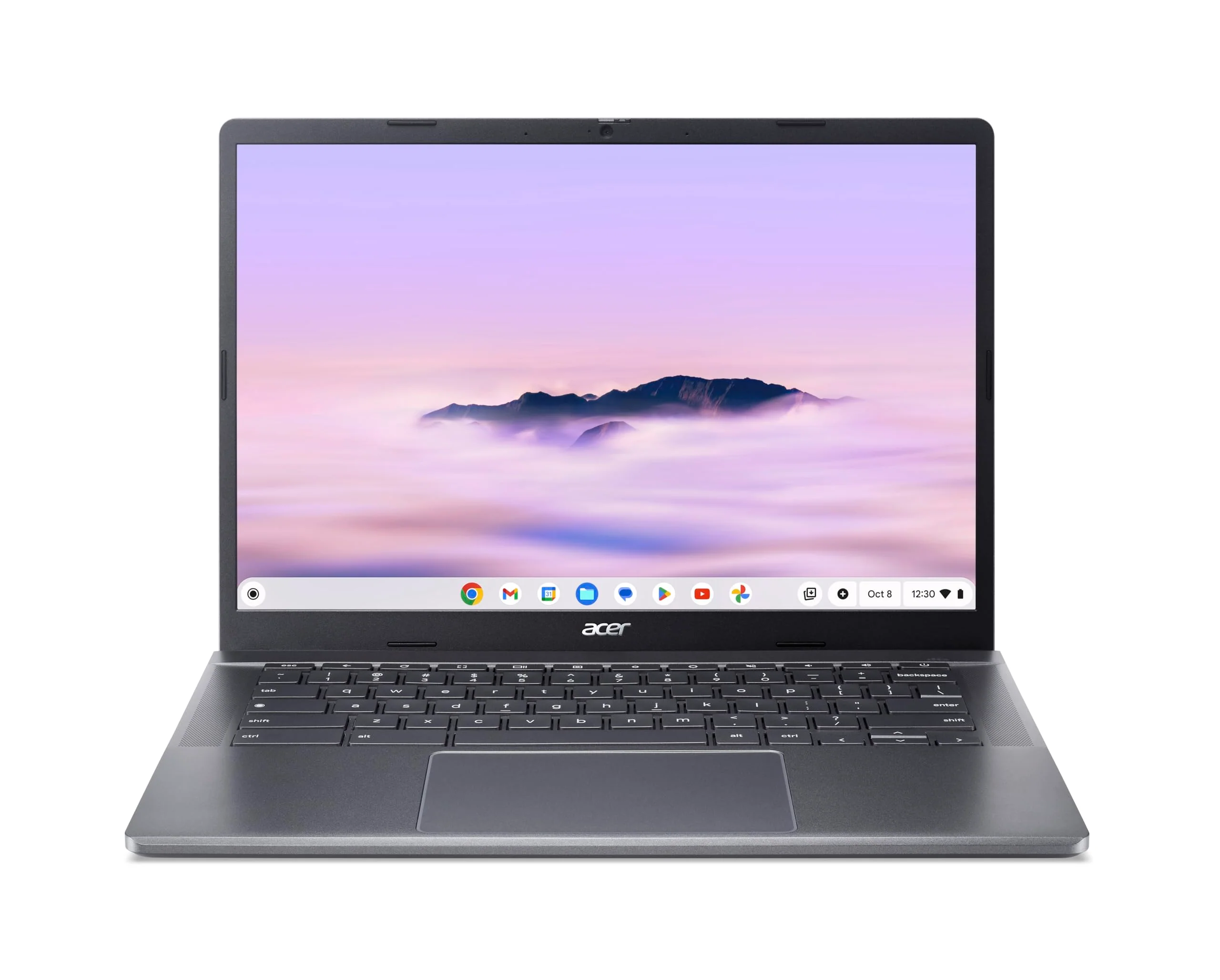 Acer Chromebook Plus 514 (CB514-3HT-R2QQ) Laptop, 14" WUXGA Display, AMD Ryzen 3 7320C, 8 GB RAM, 256 GB SSD, AMD Radeon 610M, ChromeOS Core, grau, Chromebook Plus