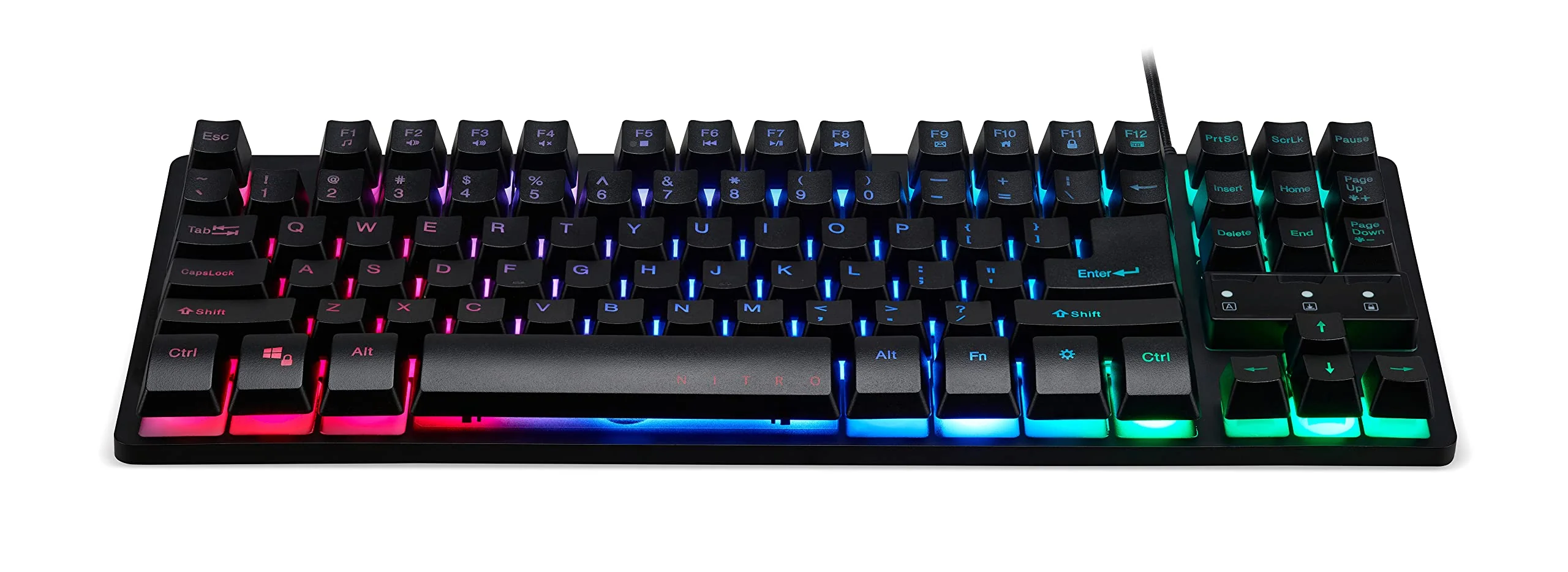 Acer Nitro Keyboard, NKW120, USB Standard Black Retail Pack for DE - Image 4
