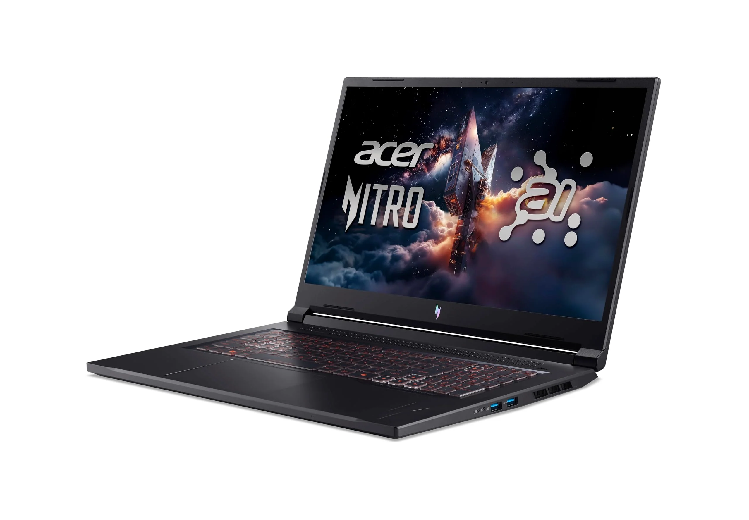 acer Nitro V 17 AI (ANV17-41-R0BS) Gaming Laptop, 17" FHD IPS 144Hz Display, AMD Ryzen 7 260, 16 GB RAM, 1 TB SSD, NVIDIA GeForce RTX 5060, Windows 11, QWERTZ Tastatur, schwarz - Image 7