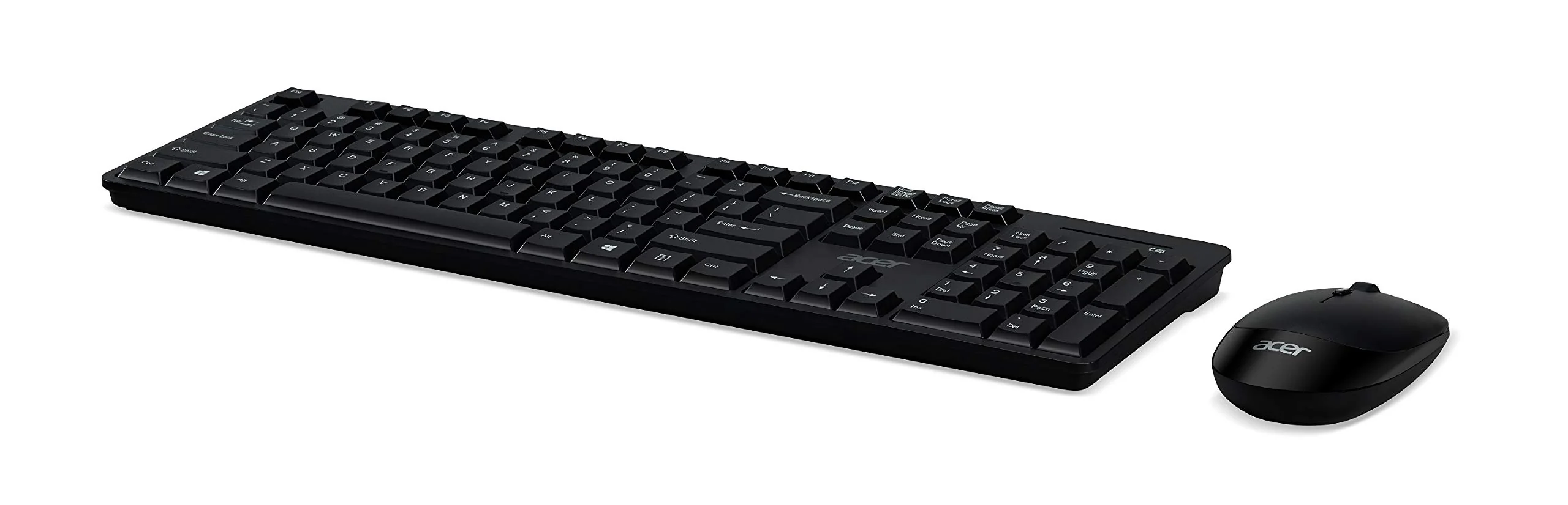 Acer Wireless Tastatur & Maus Kit (Combo 100) (kabellose Tastatur mit Nummernblock + Maus, schlichtes und schickes Design) schwarz - Image 4