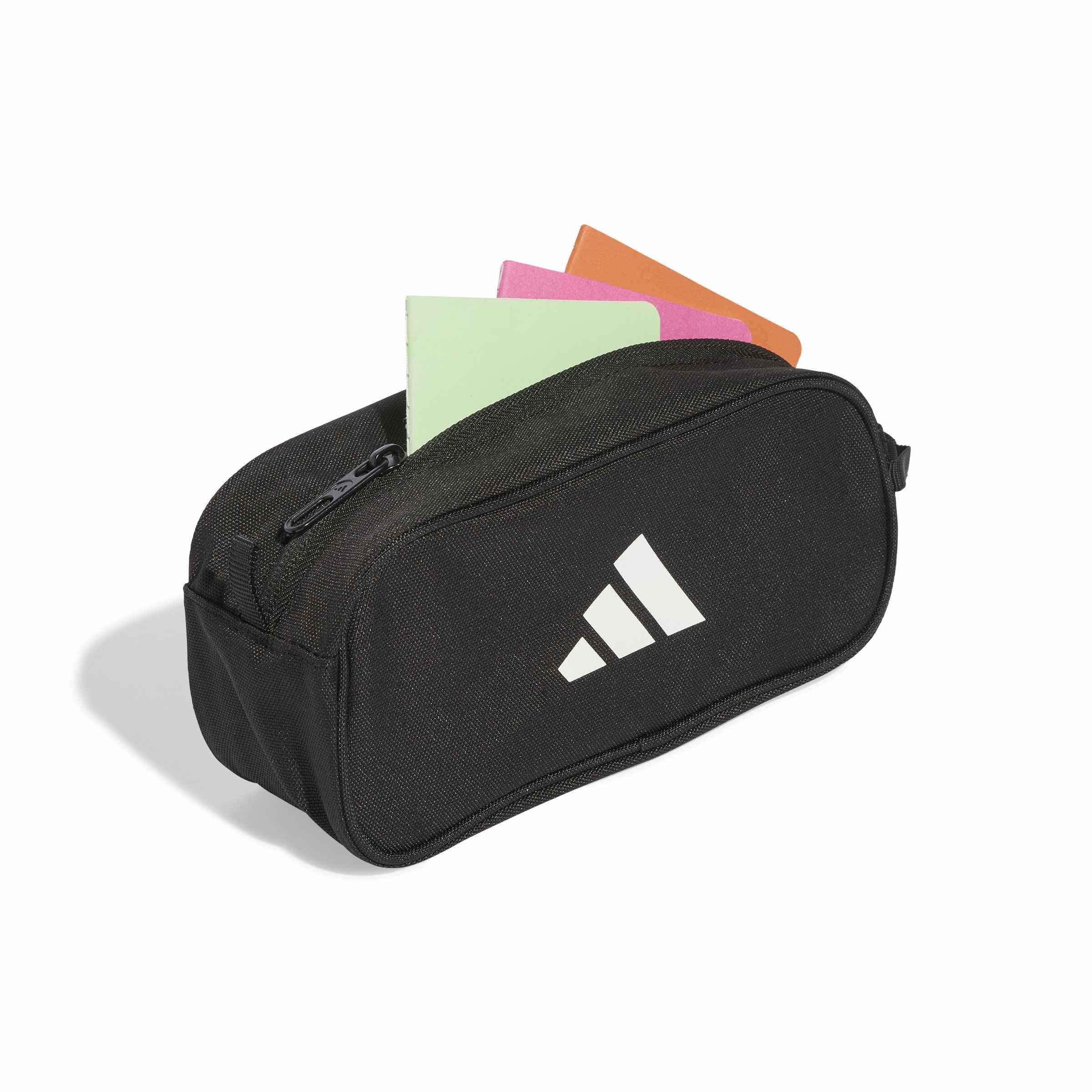 adidas Unisex Kids PENCIL CASE 2, Black/White, One size - Image 4