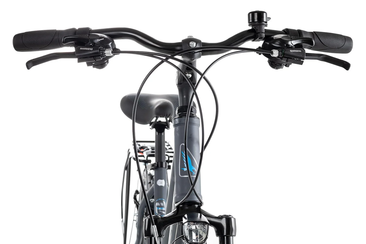 Adler Verona Trapez Damenrad 28 Zoll 21 Gang Trekkingrad aus Aluminium, Farbe:Darkgrey matt/Grey Blue, Rahmengröße:55 cm, Laufradgröße:28 Zoll - Image 7