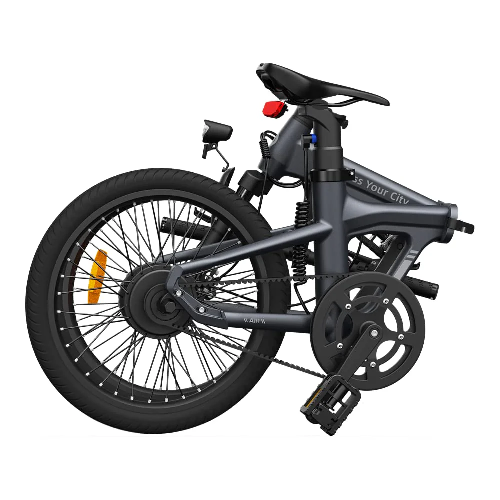 ADO E-Bike 2 × Air 20S E-Fahrrad Faltbar, klapprad Riemenantrieb,City Bike, 1 Gang, Hintermotor, ebike Damen/Herren,StVZO,ADO Smart APP,3,5-Zoll-IPS-Display (Gray+Blue) - Image 3