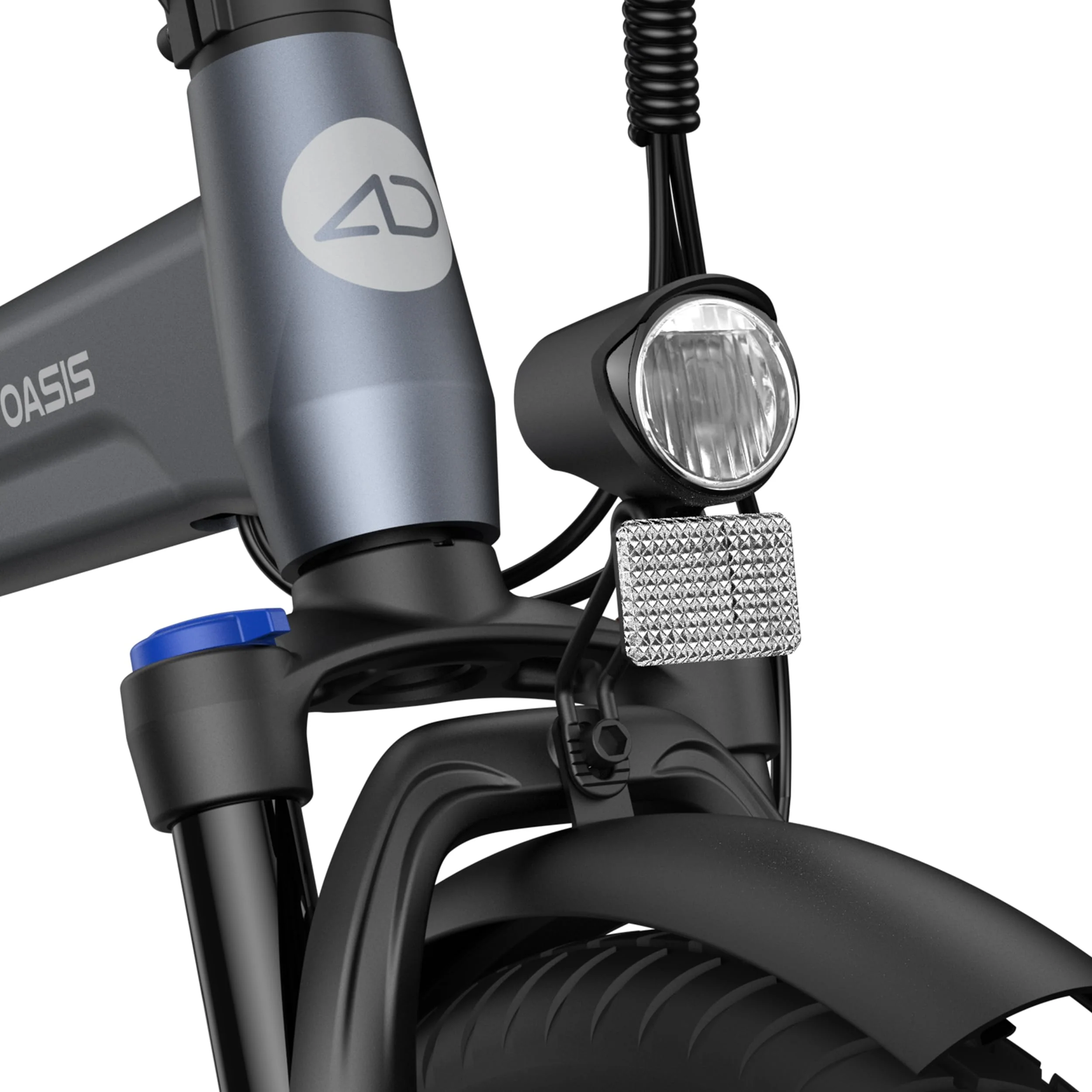 ADO E-Bike 2 × Air 20S E-Fahrrad Faltbar, klapprad Riemenantrieb,City Bike, 1 Gang, Hintermotor, ebike Damen/Herren,StVZO,ADO Smart APP,3,5-Zoll-IPS-Display (Gray+Blue) - Image 7