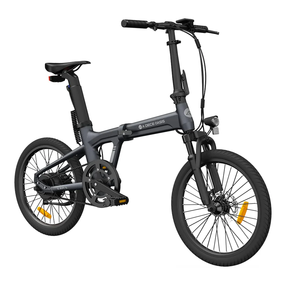 ADO E-Bike Air 20S E-Fahrrad Faltbar, klapprad Riemenantrieb,Citybike, 1 Gang, Hintermotor, Helm, ebike Damen/Herren,StVZO mit Handyhalter.Gray - Image 8