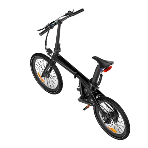 ADO E-Bike Air Carbon Elektrofahrrad, 2*Elektrofahrrad,ebike Damen/ebike Herren,Bike,klapprad Riemenantrieb 14,5Kg IPS LCD Display, GPS,ADO APP,250W (Schwarz+Schwarz) - Image 9