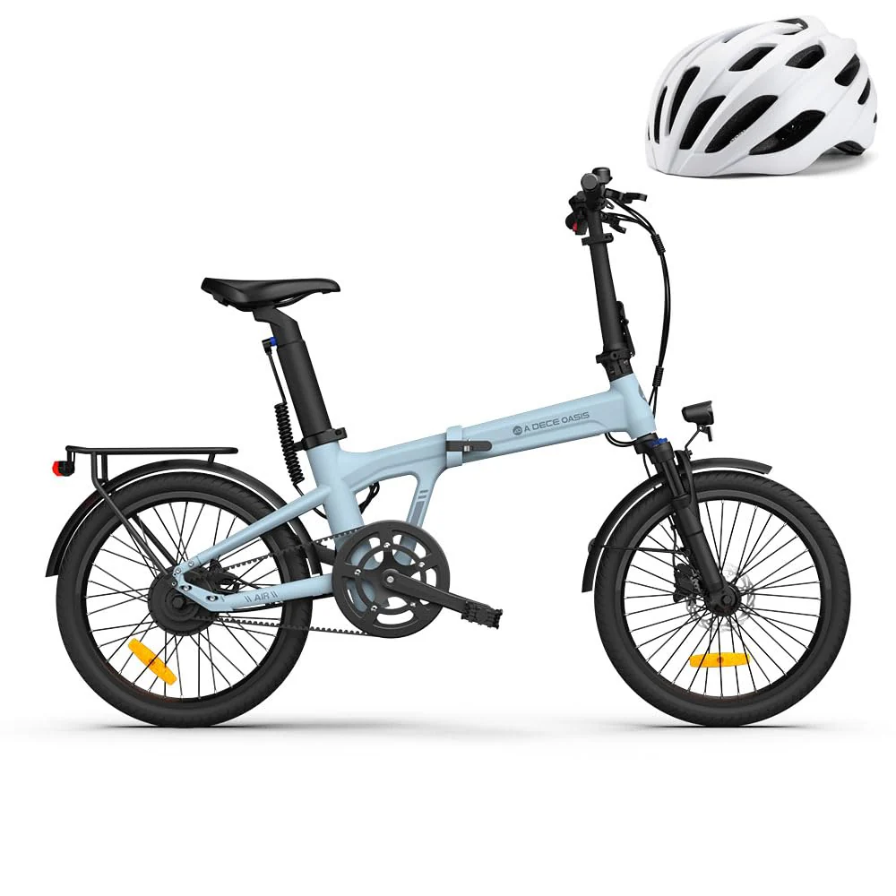 ADO E-Bike Air20Pro, E Fahrrad,BAFANG Bürstenloser Motor,klapprad e-Bike,Riemenantrieb,Dual-Modus-Umschaltung,e Bike 20 Zoll, 2 Gang, ADO Smart APP,3,5-Zoll-IPS-Display,ebike Damen/Herren (Blue)