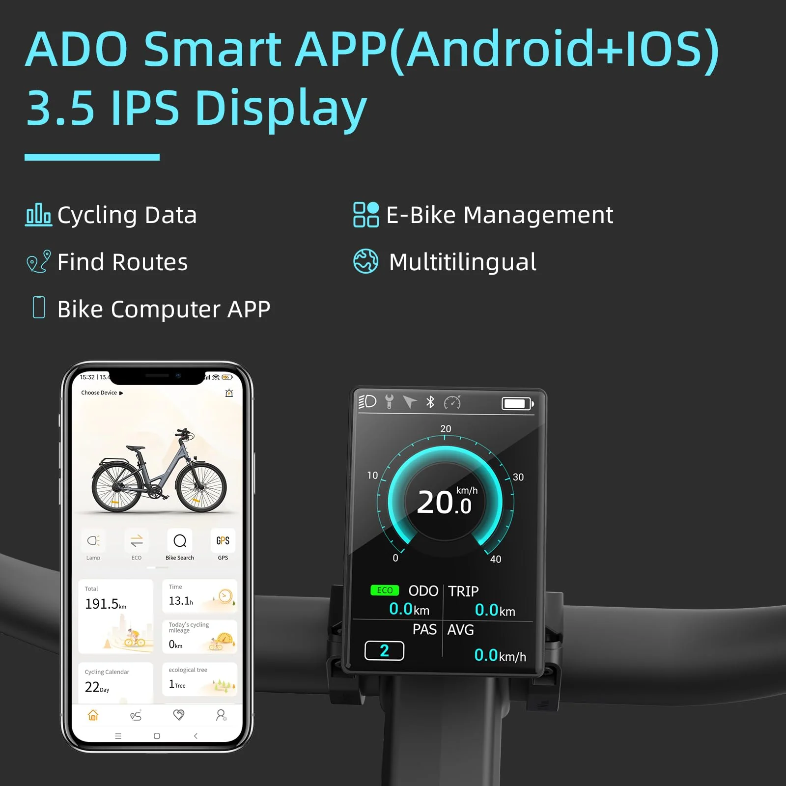 ADO E-Bike Air28 Pro Elektrofahrrad,Pedelec Riemenantrieb,Citybike,e Bike 28 Zoll, 1 Gang, Automatikschaltung, Heckmotor, Gepäckträger, ebike Damen/Herren (Gray) - Image 3