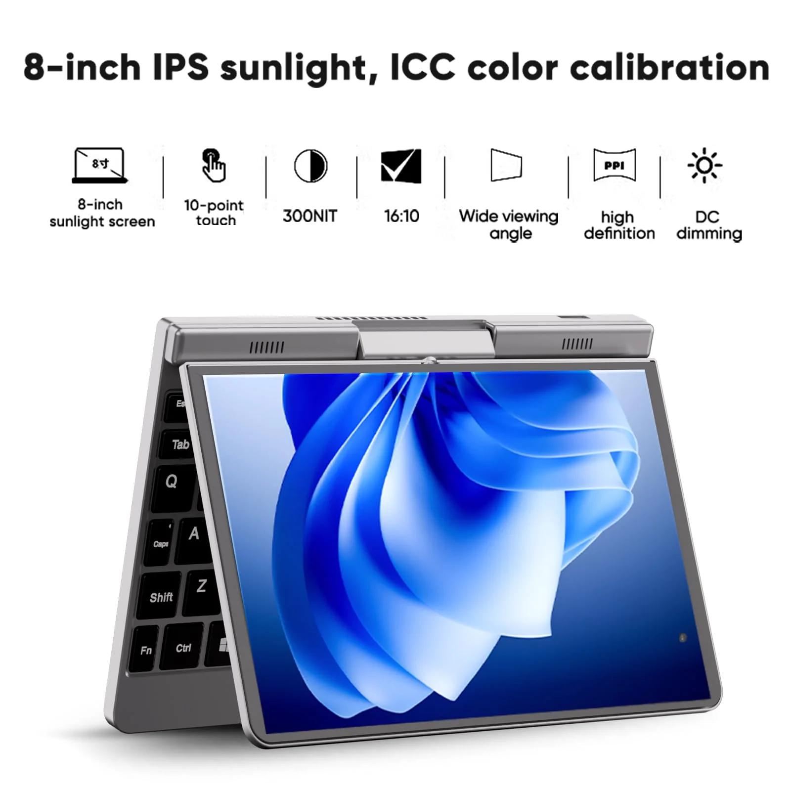 AdvanElink 8 Zoll Mini Laptop InteI N100, 12GB DDR5 1TB SSD, tragbarer Handheld-PC Win11 Pro, Touchscreen mit Stylus-Stift, WiFi6/Kamera/PD-Ladung - Image 7