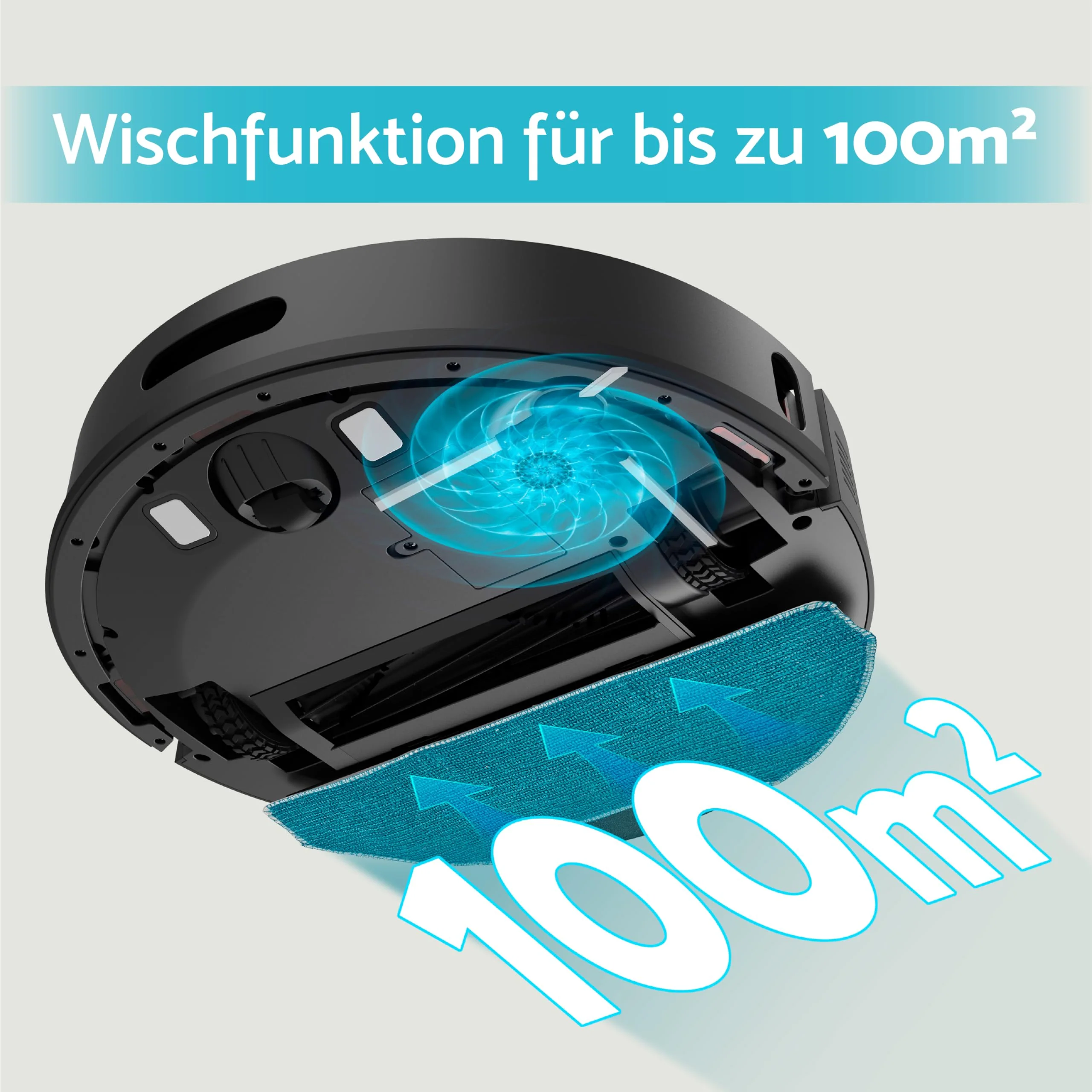 aeco VacuBot X5 PLUS Saug/Wischroboter & Absaugstation 5000Pa Saugkraft/LDS Navigation/120m²Saug- & 100m²Wischbereich/160min Akkulaufzeit/18mm Hindernisüberwindung/Infrarot Fernbedienung/App-Steuerung - Image 8