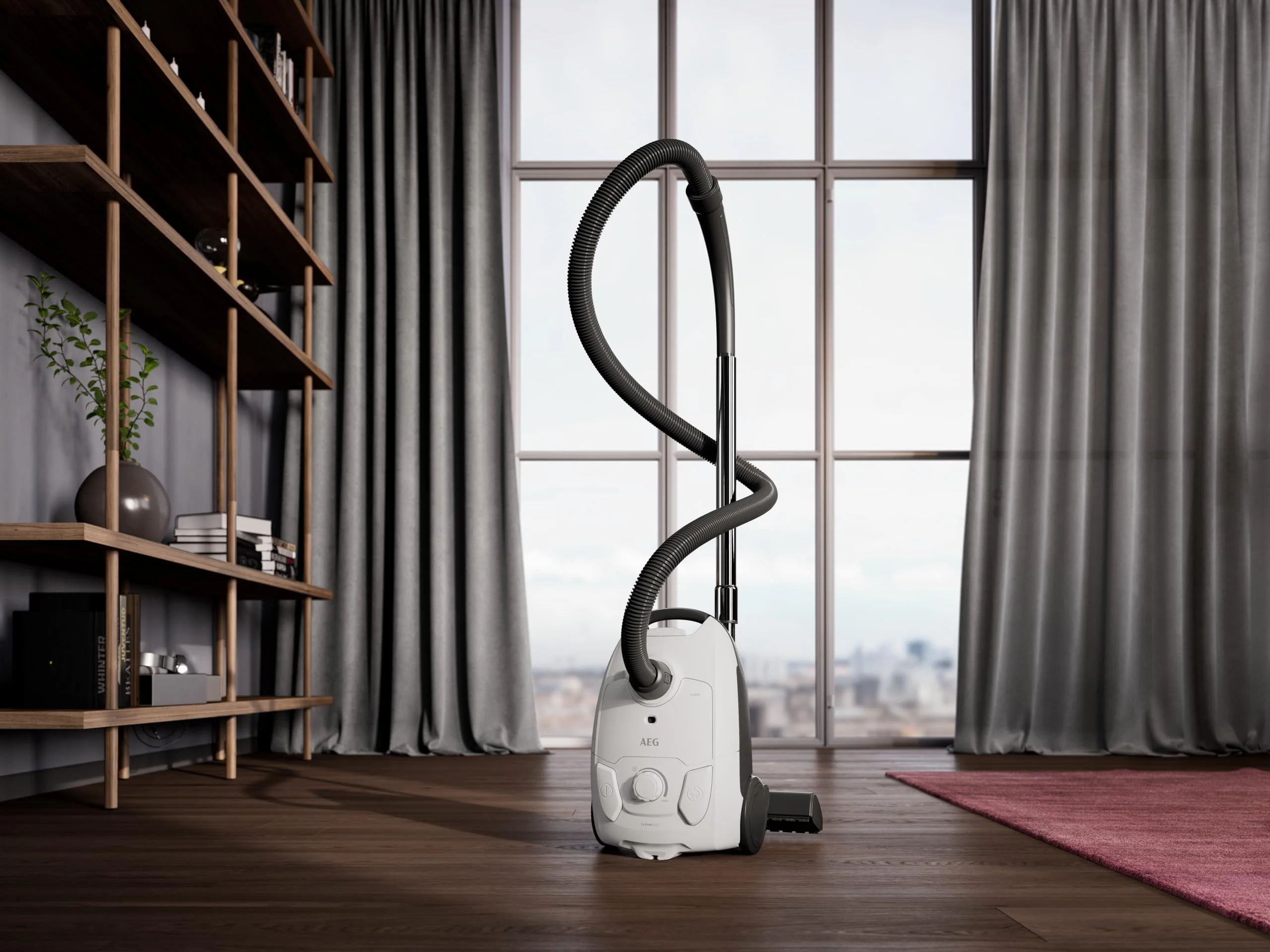 AEG CLEAN 5000 AB51C1SW Staubsauger mit Beutel / hohe Saugleistung / 37 % Recyclingkunststoff / AllFloor Bodendüse mit Klicksystem / 2in1 Multifunktionsdüse / 8,5 m Aktionsradius / Hygiene-Filter - Image 7