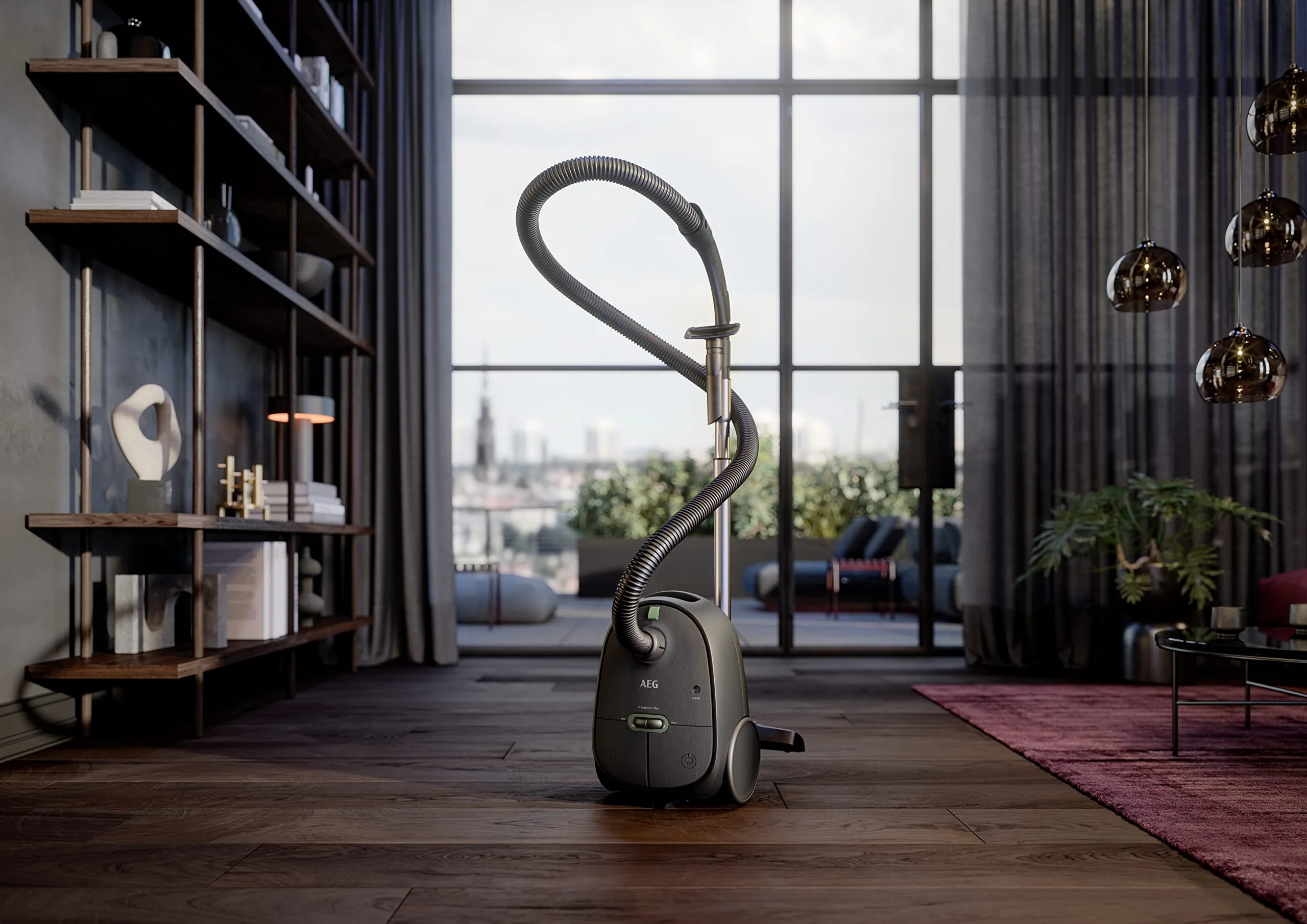 AEG CLEAN 6000 AB61C1OKO ÖKO Staubsauger / hohe Saugleistung / Zusatzdüsen / XL-Räder / Edelstahl-Teleskoprohr / 65% Recyclingmaterial / 12 m Kabel / 750 Watt / Zubehör / grau - Image 12