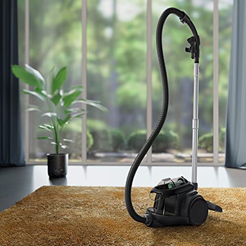 AEG CLEAN 6000 ÖKO AL61C2ÖKO Staubsauger beutellos / ETM Testsieger (SEHR GUT) / 60 % Recyclingmaterial / 550 W / Zusatzdüsen / Softräder / 74 dB(A) / 12m Aktionsradius / 1,6L Staubbehälter / Schwarz - Image 5