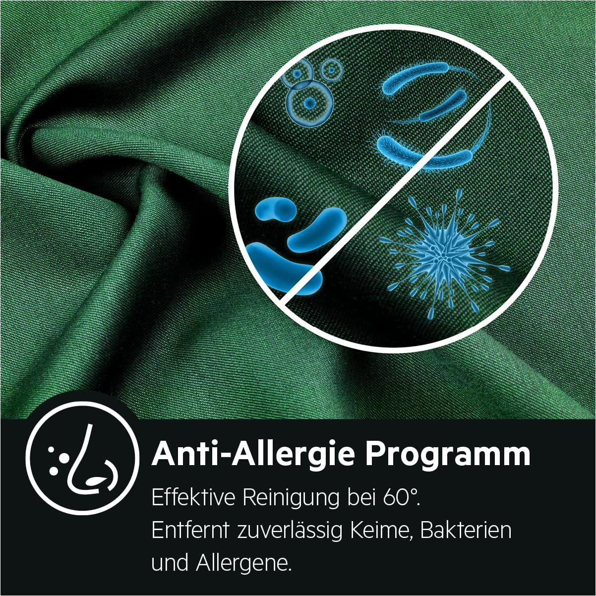 AEG L7FBG61480 Waschmaschine / ProSteam - Auffrischfunktion / 8,0 kg / Leise / Mengenautomatik / Nachlegefunktion / Kindersicherung / Wasserstopp / 1400 U/min - Image 5