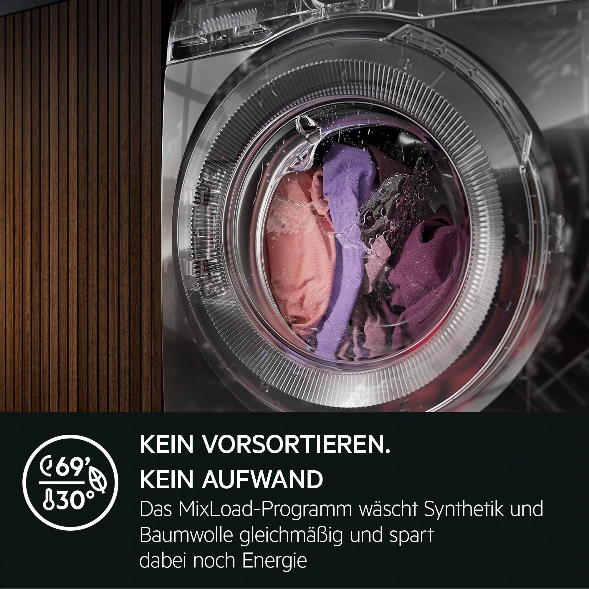 AEG LR7A70490 Waschmaschine / ProSteam - Auffrischfunktion / 9.0 kg / Leise / Mengenautomatik / Nachlegefunktion / Kindersicherung / Wasserstopp / 1400 U/min, Weiß - Image 12