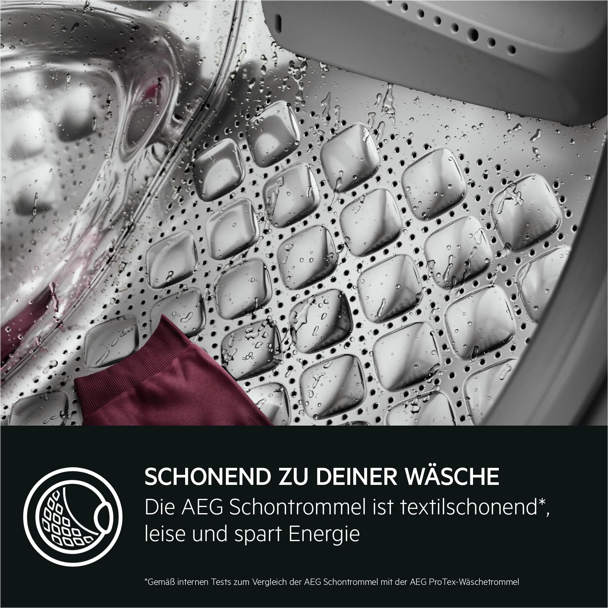 AEG LR8E70480 Waschmaschine / UniversalDose Schublade / ÖKOMix - Faserschutz / ProSteam - Auffrischfunktion / 8.0 kg / Leise / Mengenautomatik / Nachlegefunktion / Kindersicherung / 1400 U/min - Image 5