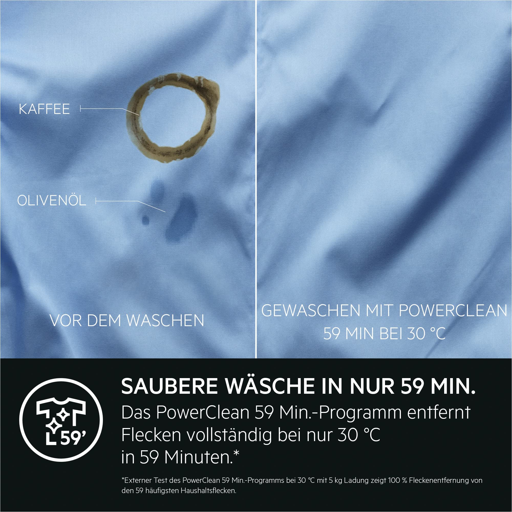 AEG LR8E75490 WiFi Waschmaschine / Serie 8000 mit PowerCare® / UniversalDose Schublade / ÖKOMix - Faserschutz / ProSteam® - Auffrischfunktion / 9,0 kg / Leise / Nachlegefunktion / 1400 U/min - Image 19
