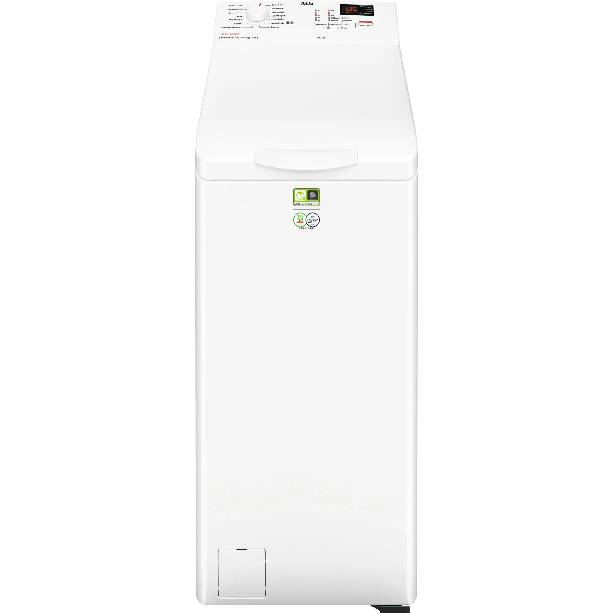 AEG LTR6A41460 Waschmaschine Toplader – Serie 6000 ProSense: Mengenautomatik – 6 kg – EEKL A – SoftOpening Trommeldeckelöffnung – Wasserschutzalarm – Wasserstoppschlauch – Inverter Motor – 1400 U/min - Image 11