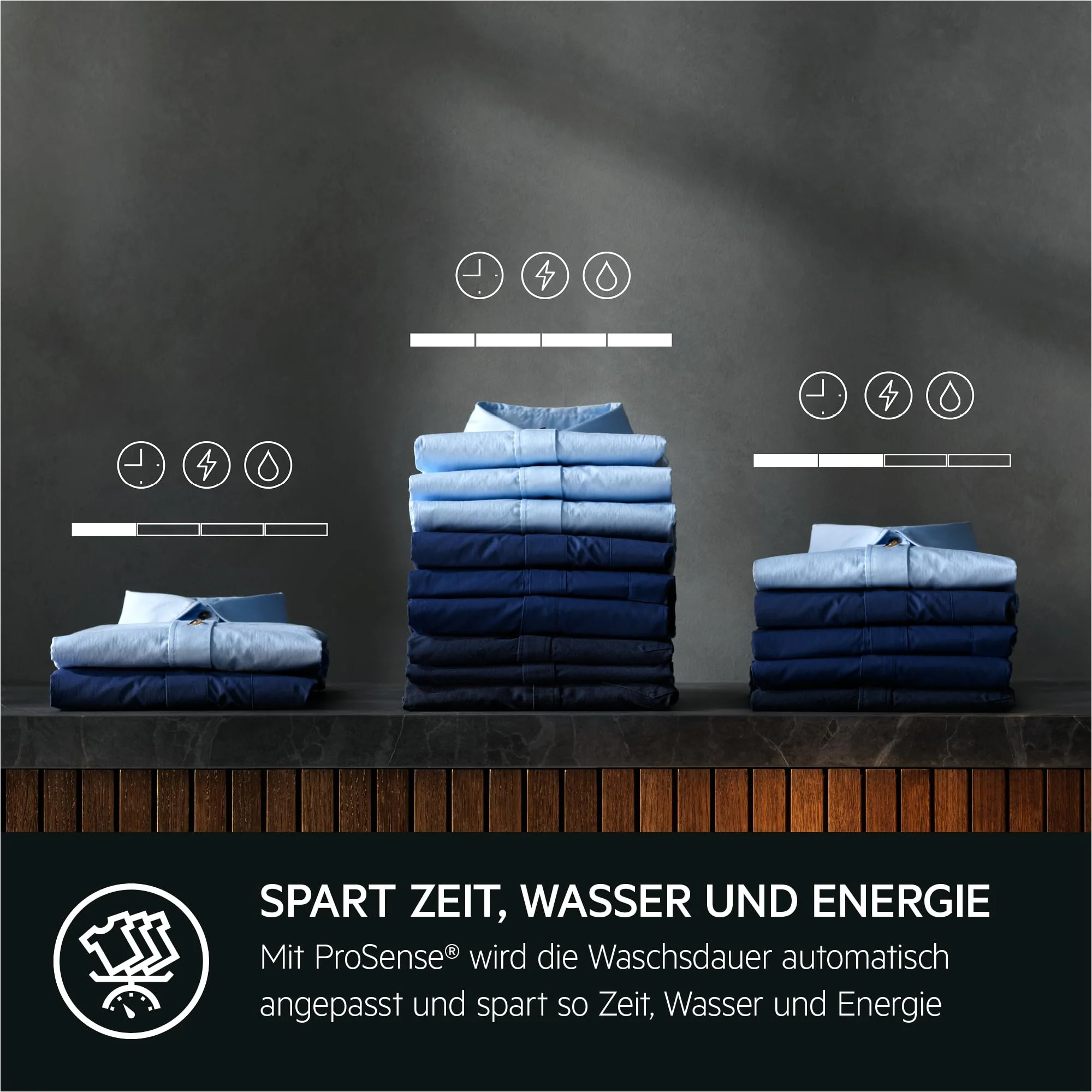 AEG LTR6N40260 Waschmaschine Toplader – Serie 6000 ProSense: Mengenautomatik – 6 kg – Wasserstoppschlauch – Inverter Motor – EEKL B – Startzeitvorwahl – Leise – 1200 U/min - Image 2
