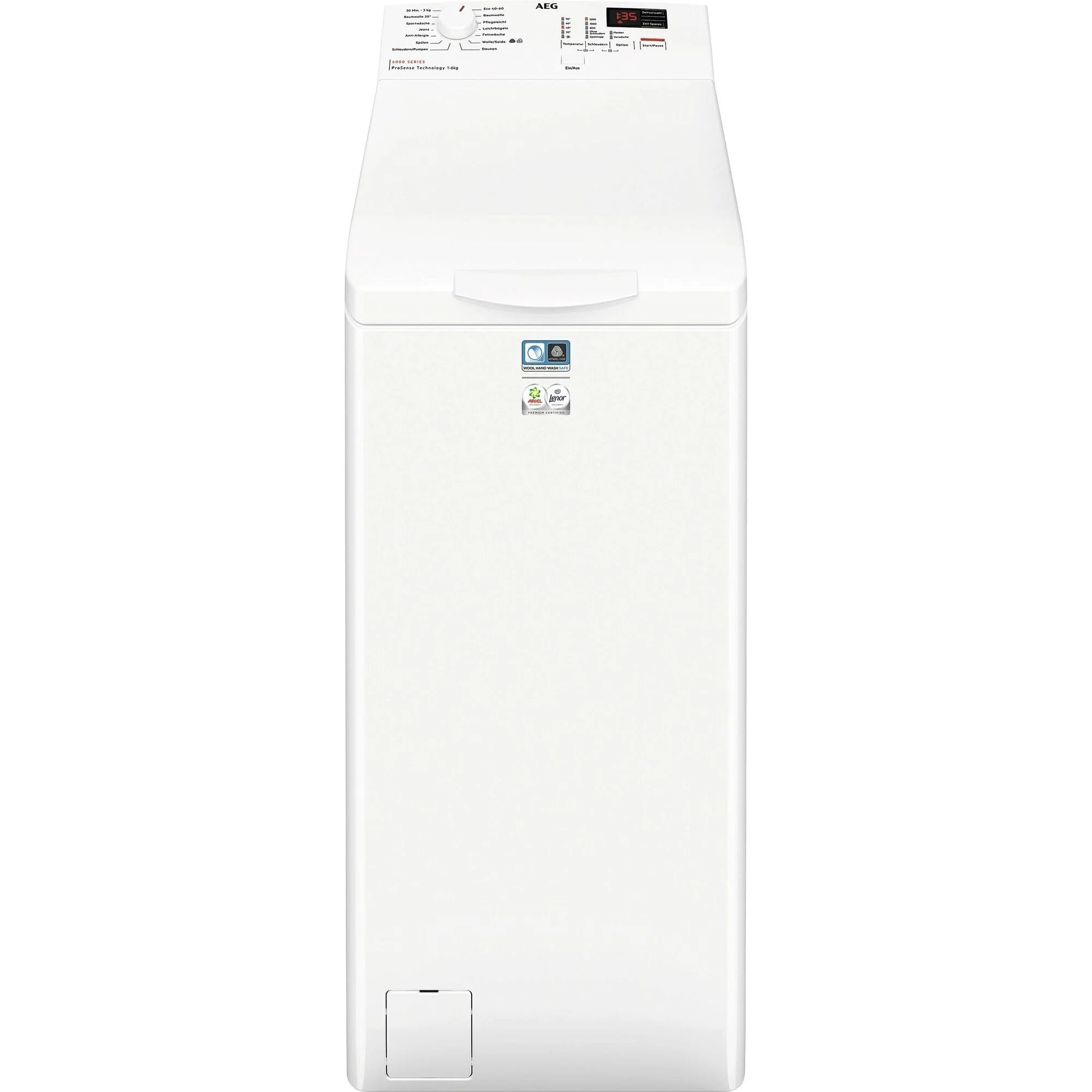 AEG LTR6N40260 Waschmaschine Toplader – Serie 6000 ProSense: Mengenautomatik – 6 kg – Wasserstoppschlauch – Inverter Motor – EEKL B – Startzeitvorwahl – Leise – 1200 U/min - Image 9