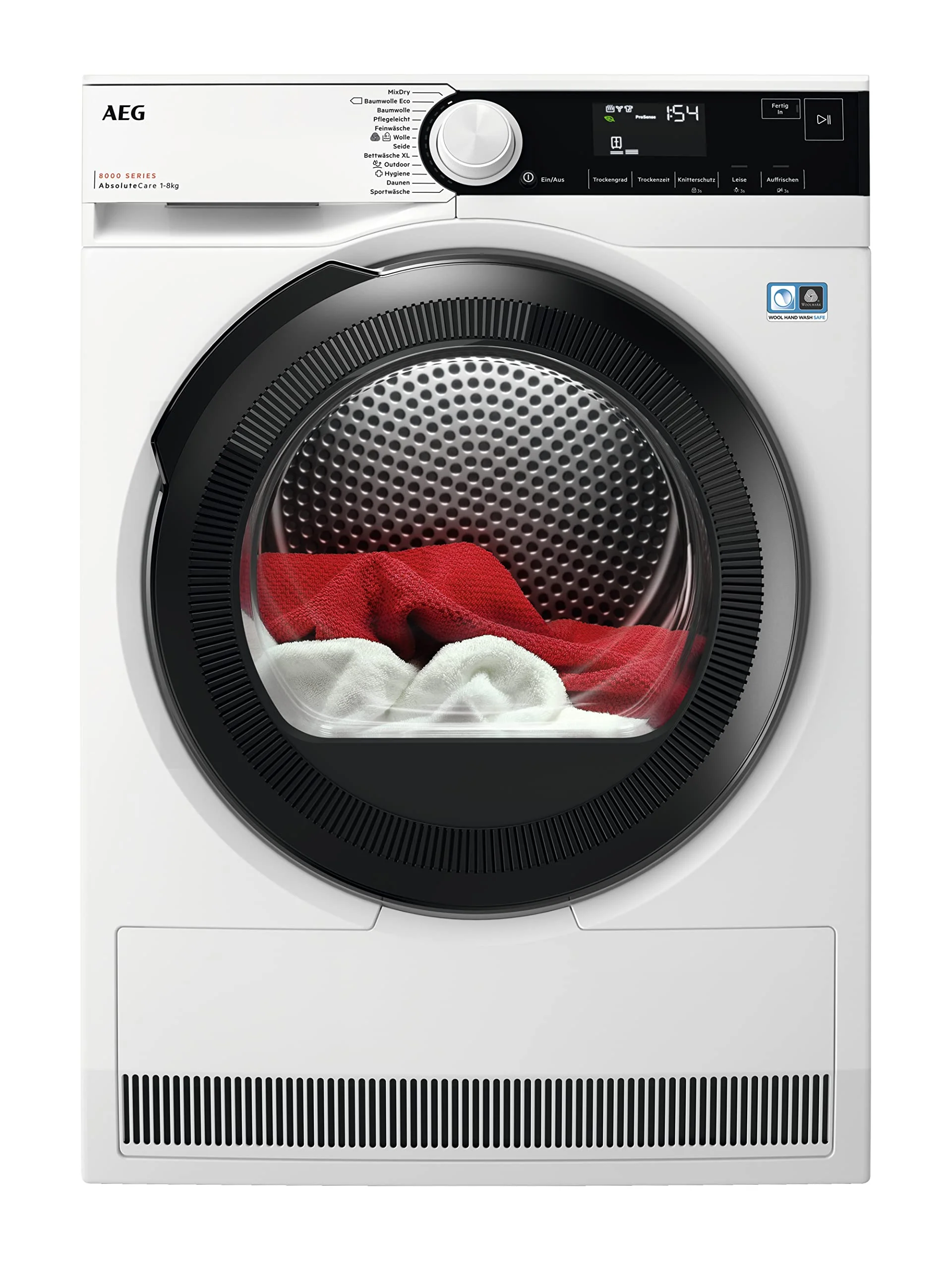AEG TR8T70680 Wärmepumpentrockner / Serie 8000 mit AbsoluteCare® / Testsieger der Stiftung Warentest / 8,0 kg / A+++ / energiesparend / Mengenautomatik / Knitterschutz / Kindersicherung / Schontrommel - Image 17