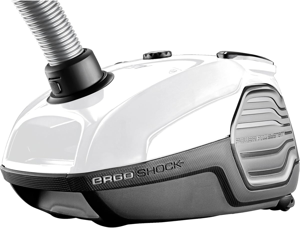 AEG VX6-2-IW-5 Staubsauger mit Beutel / 360° drehbare Räder / Zusatzdüsen und Staubbeutel / für Hart- und Teppichböden / 800 Watt / 9 m Aktionsradius / Ergo-Handgriff / neue technische Version / weiß - Image 2