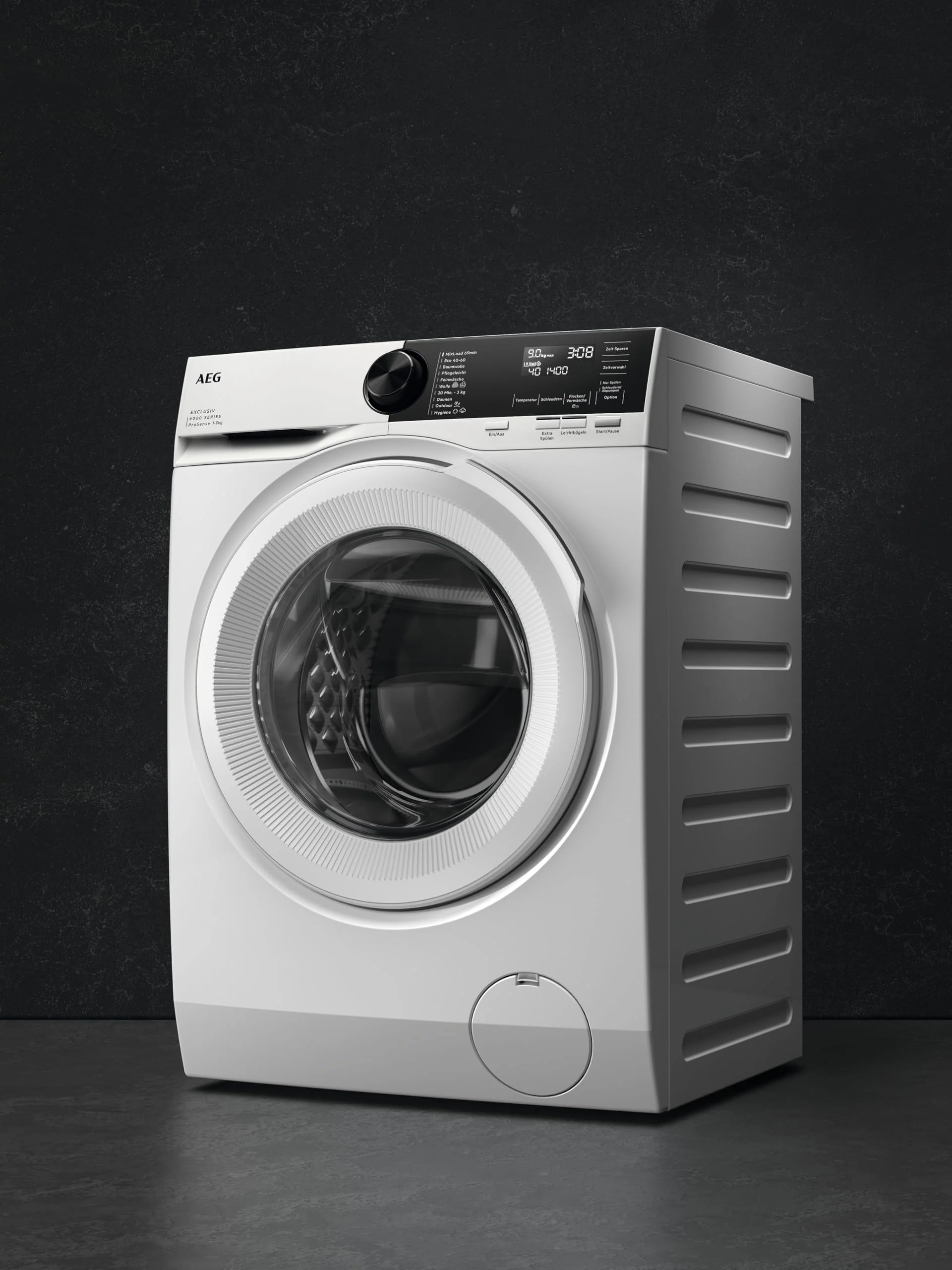 AEG Waschmaschine – Serie 6000 ProSense Mengenautomatik – 9 kg – Leise – Nachlegefunktion – Kindersicherung – Schontrommel – Vollwasserschutz – Leichtbügeln-Option – 1400 U/min – LR6A65490 - Image 12