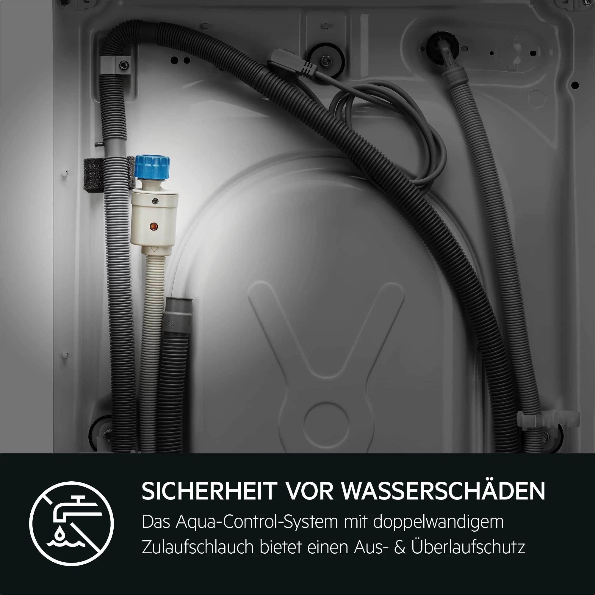 AEG Waschmaschine – Serie 7000 ProSteam Auffrischfunktion mit Dampf statt Waschen – 9 kg – UniversalDose Schublade – Leise – Mengenautomatik – Nachlegefunktion – 1600 U/min – LR7EA75690 - Image 4