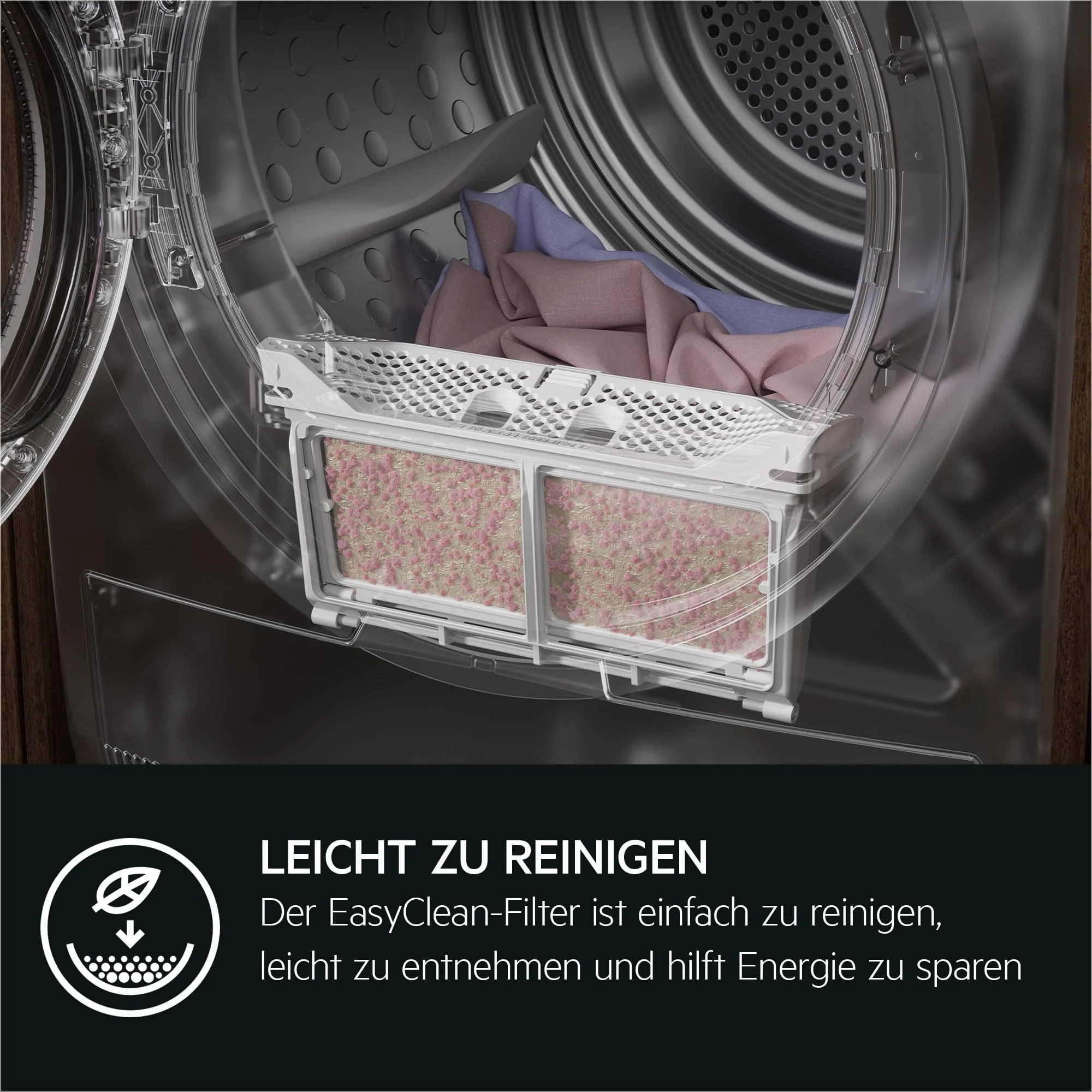AEG WiFi Wärmepumpentrockner / 3D Scan - Trocknet Nachhaltiger / 8,0 kg/A+++ / energiesparend/Knitterschutz/Kindersicherung/Trommelbeleuchtung / TR9XW80880 - Image 6